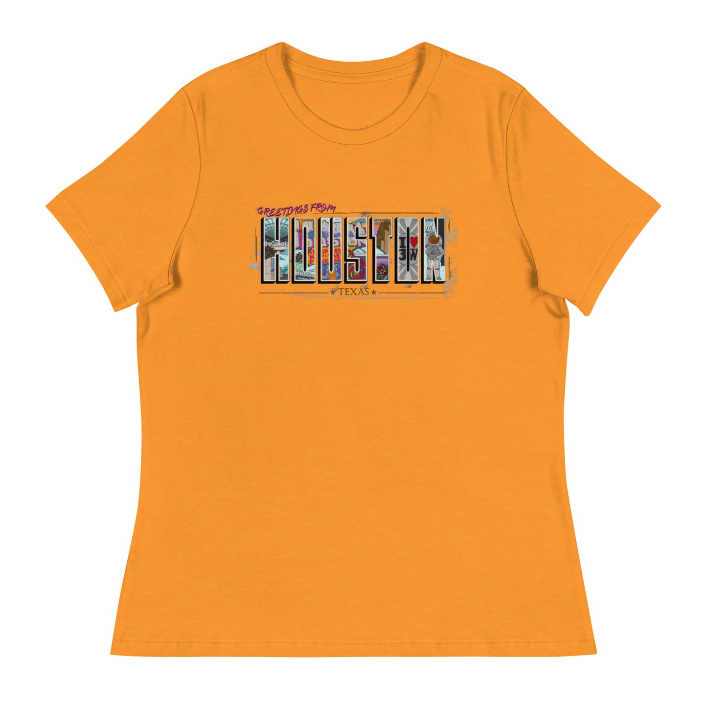 W| Houston Post Card Style T Shirt