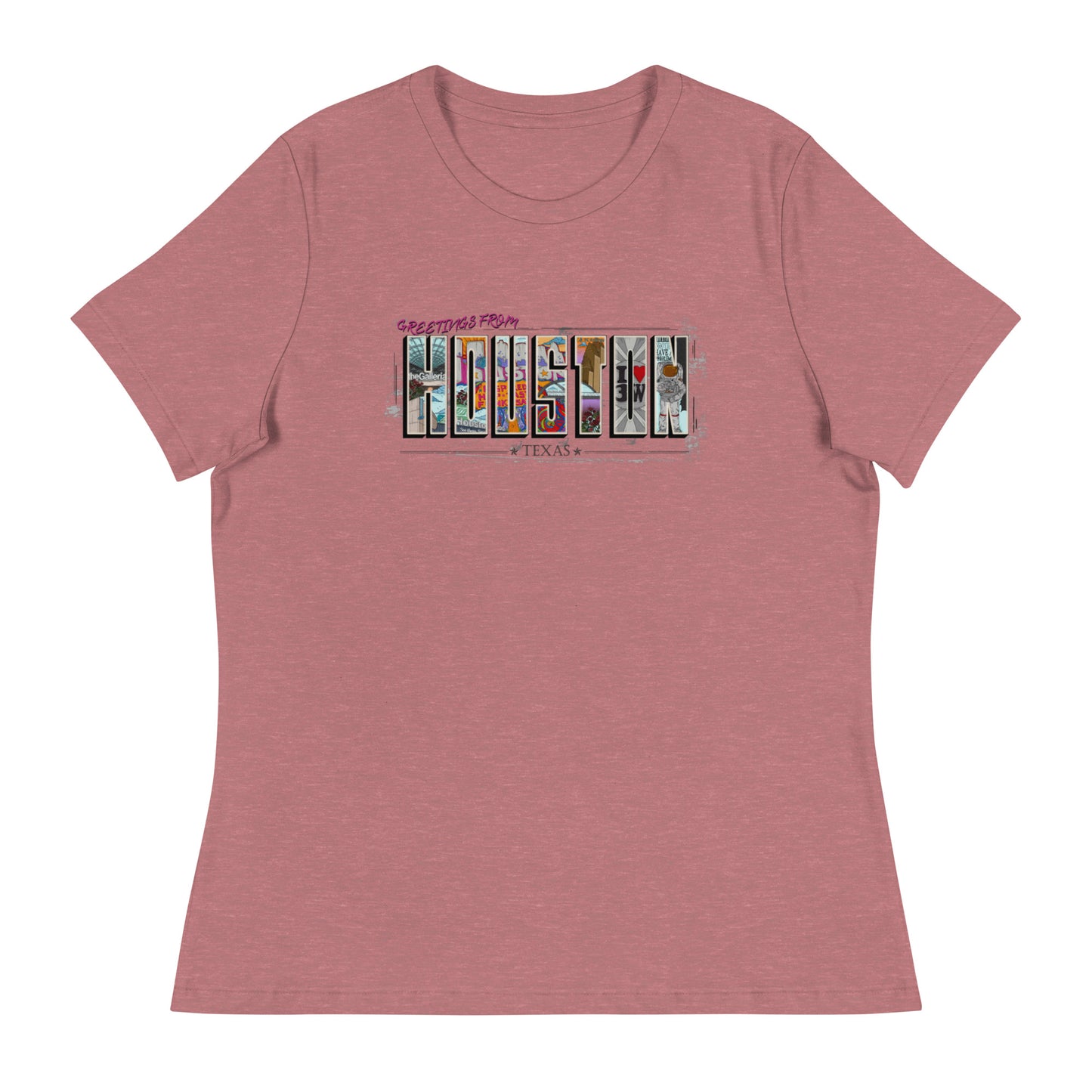 W| Houston Post Card Style T Shirt