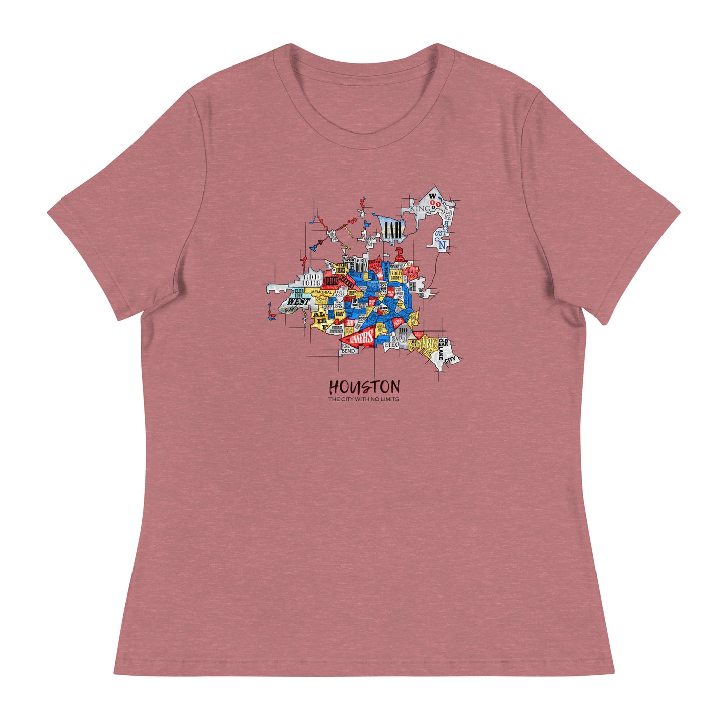 W| Houston Map T Shirt