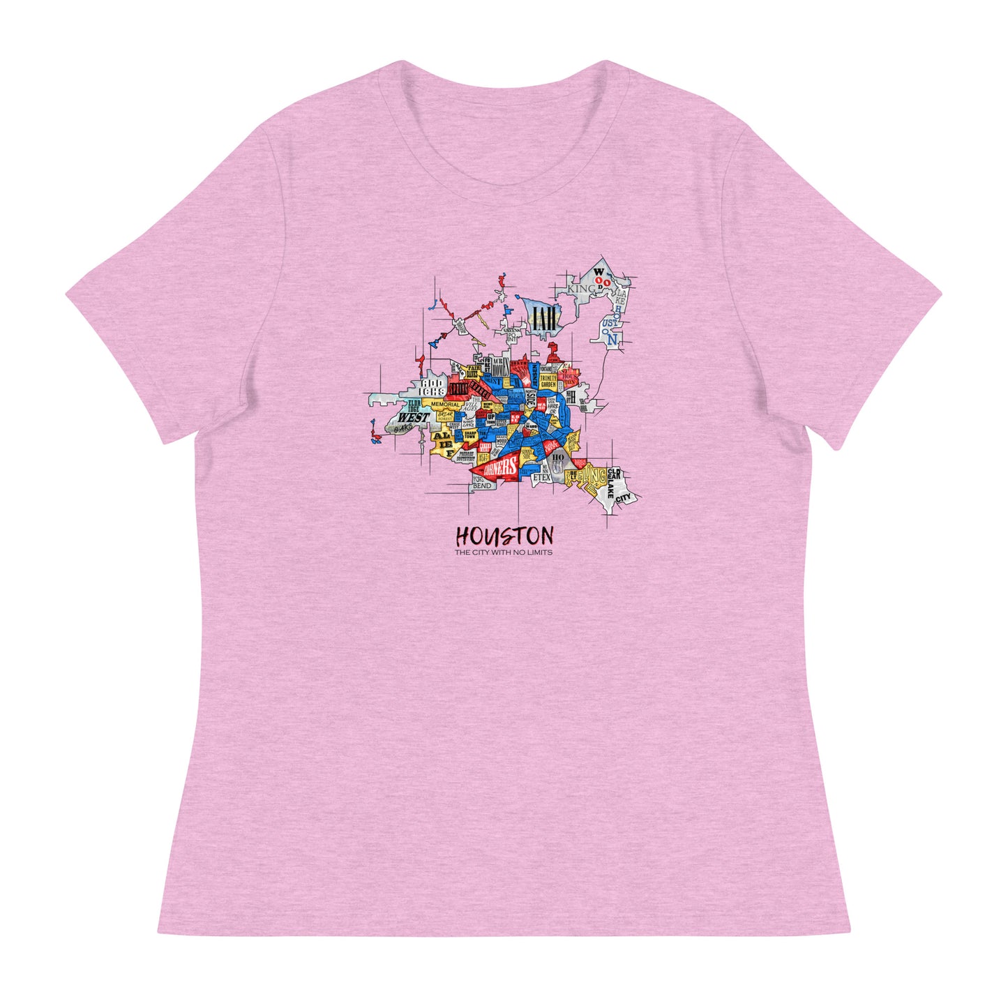 W| Houston Map T Shirt