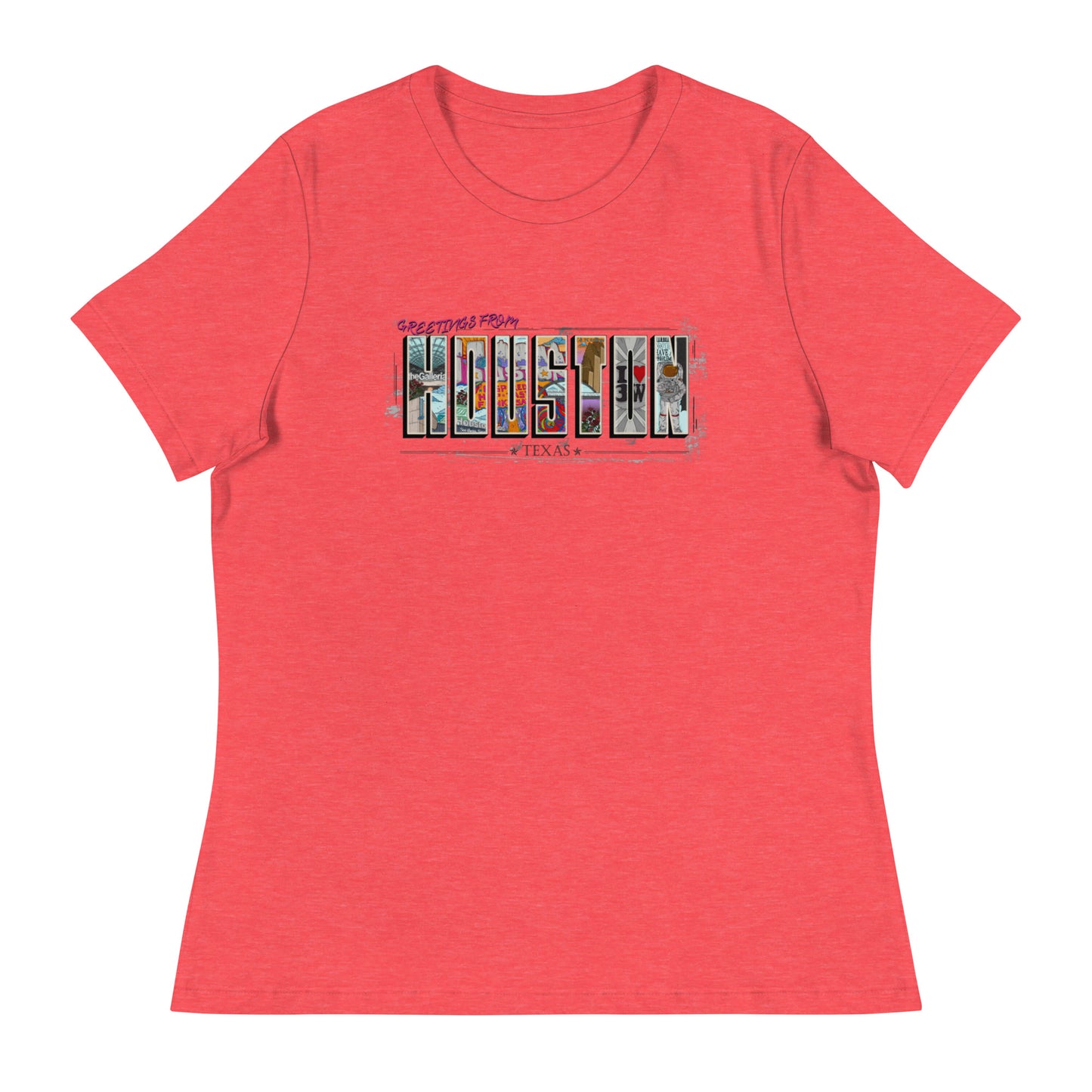 W| Houston Post Card Style T Shirt