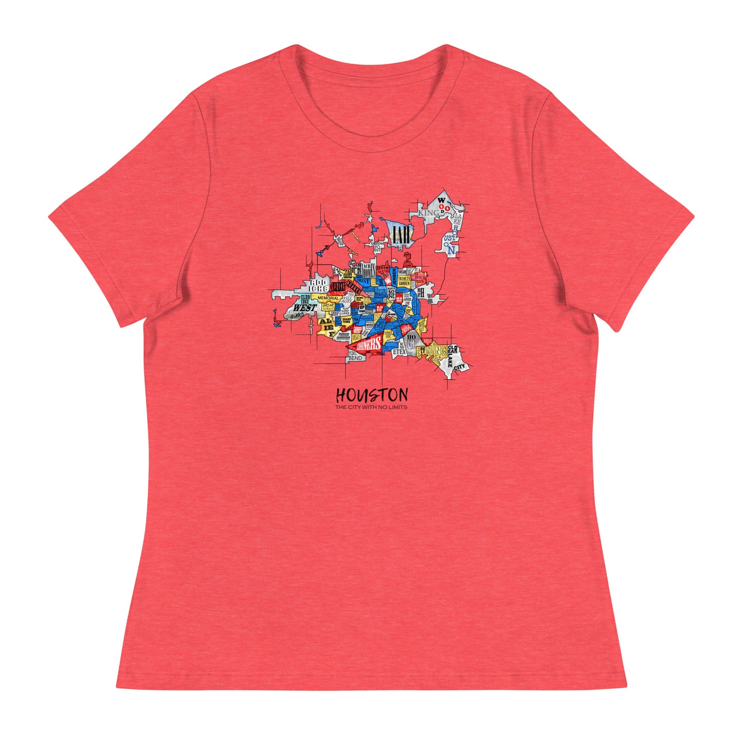 W| Houston Map T Shirt