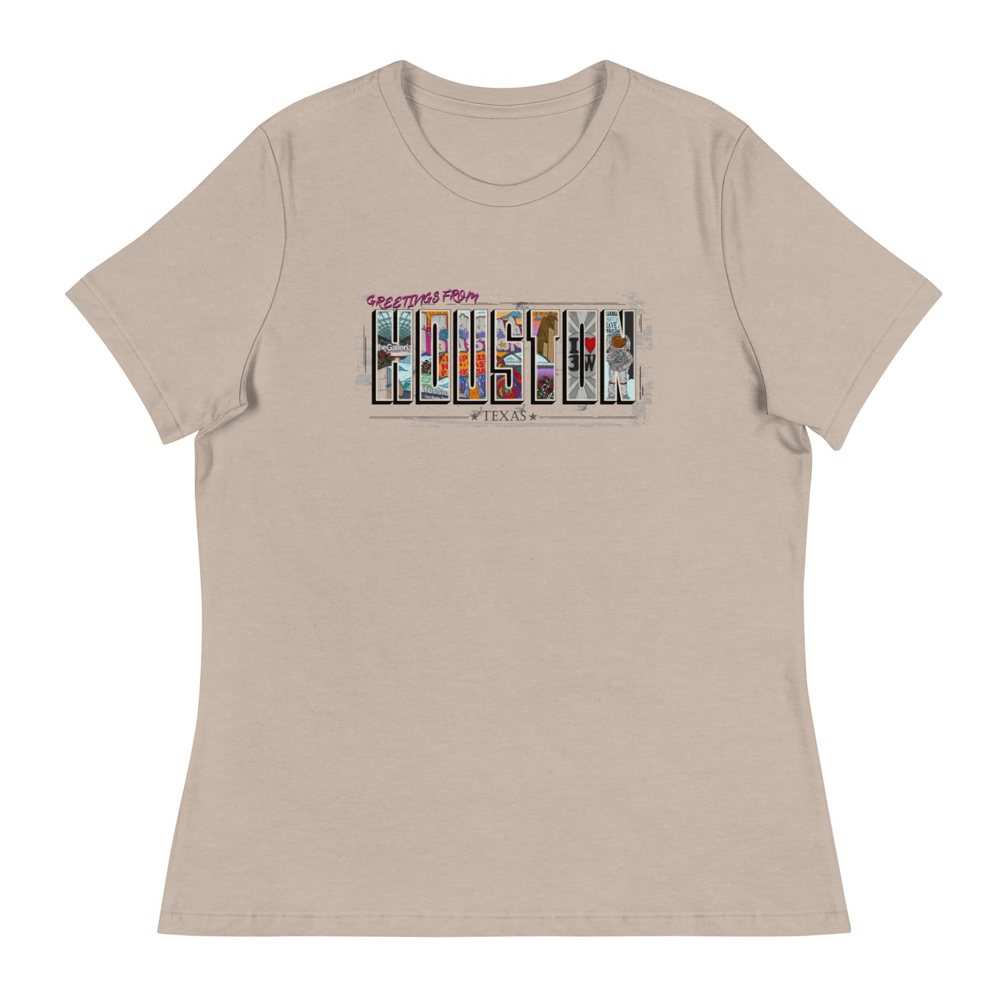 W| Houston Post Card Style T Shirt