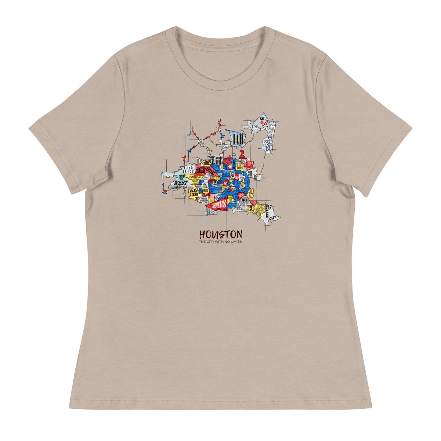 W| Houston Map T Shirt