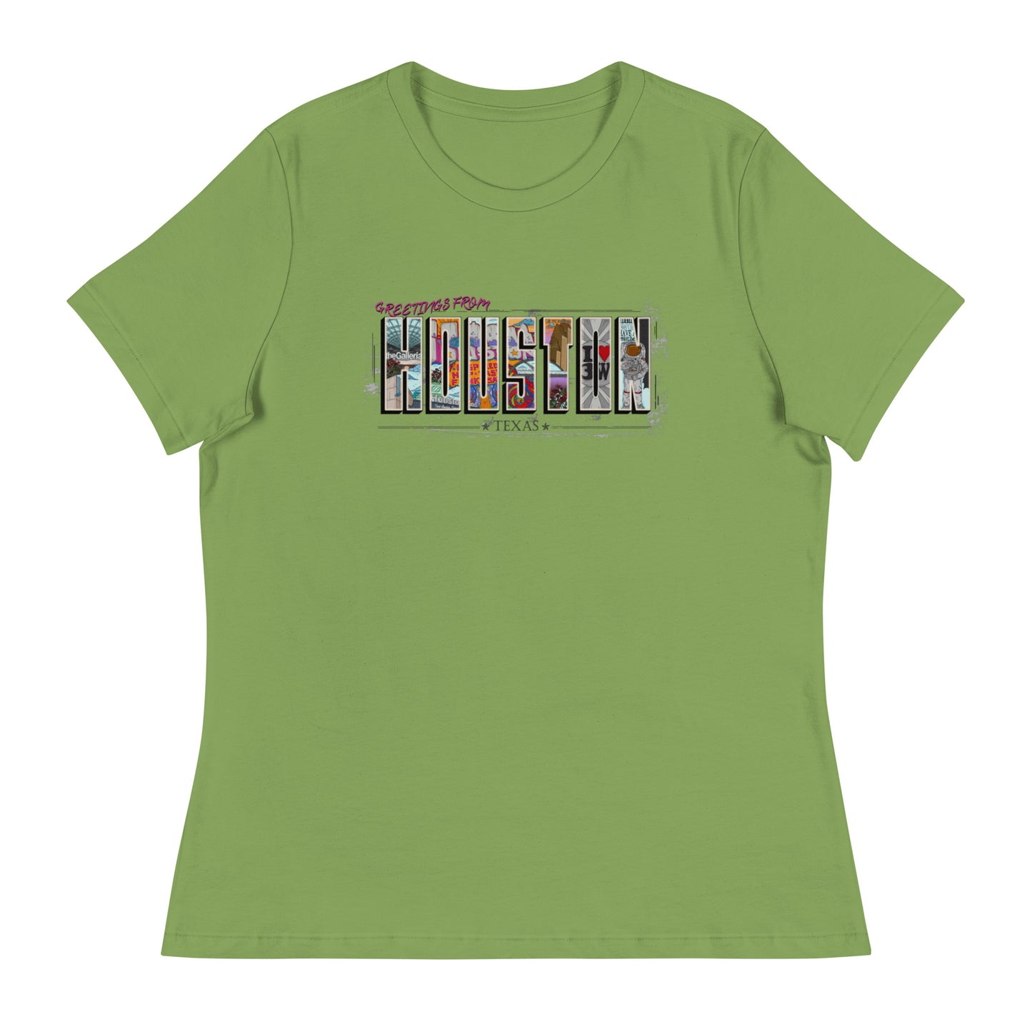 W| Houston Post Card Style T Shirt