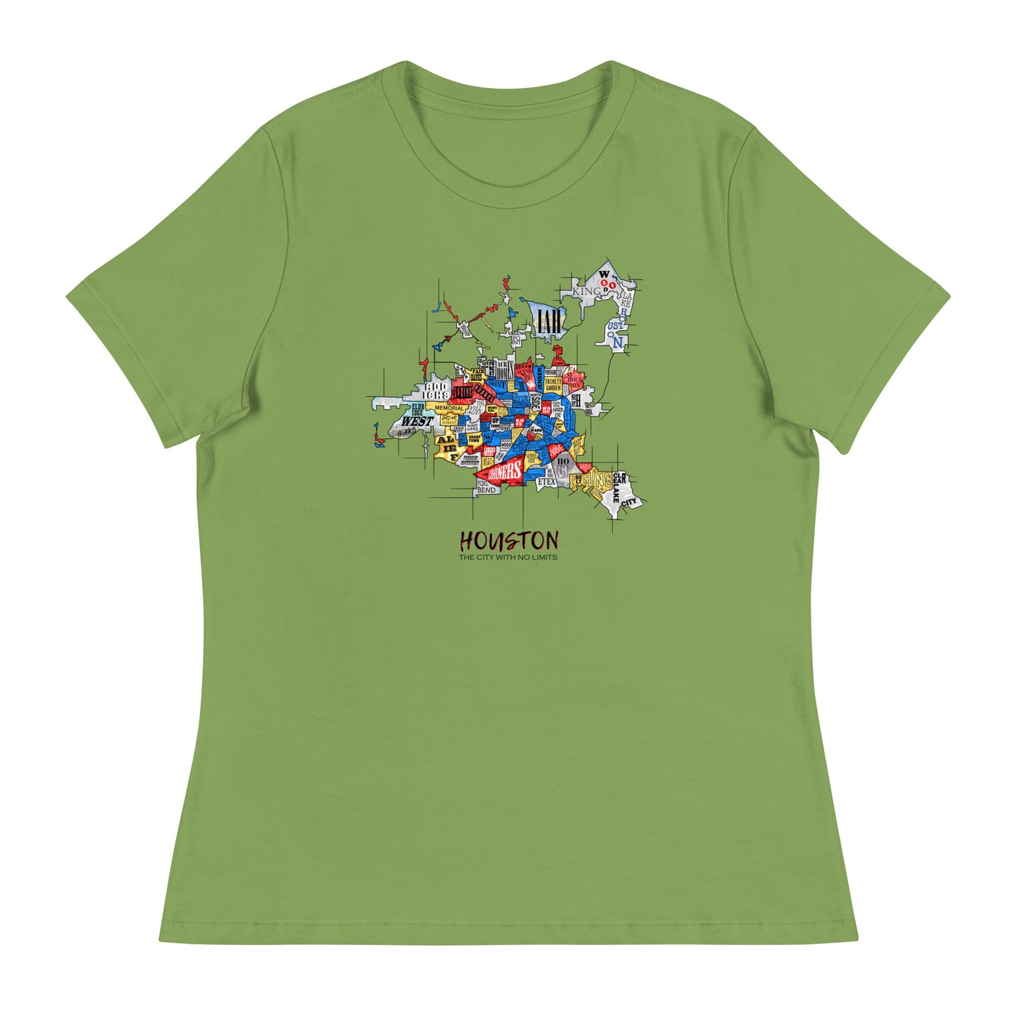 W| Houston Map T Shirt