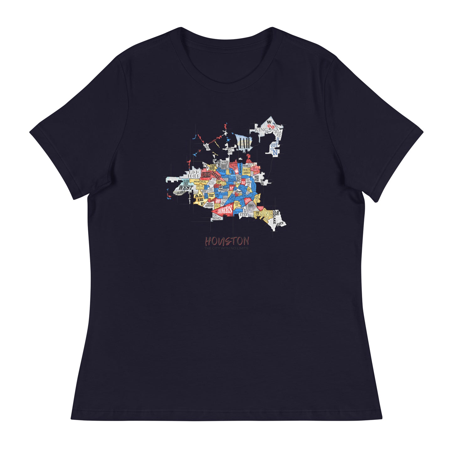 W| Houston Map T Shirt