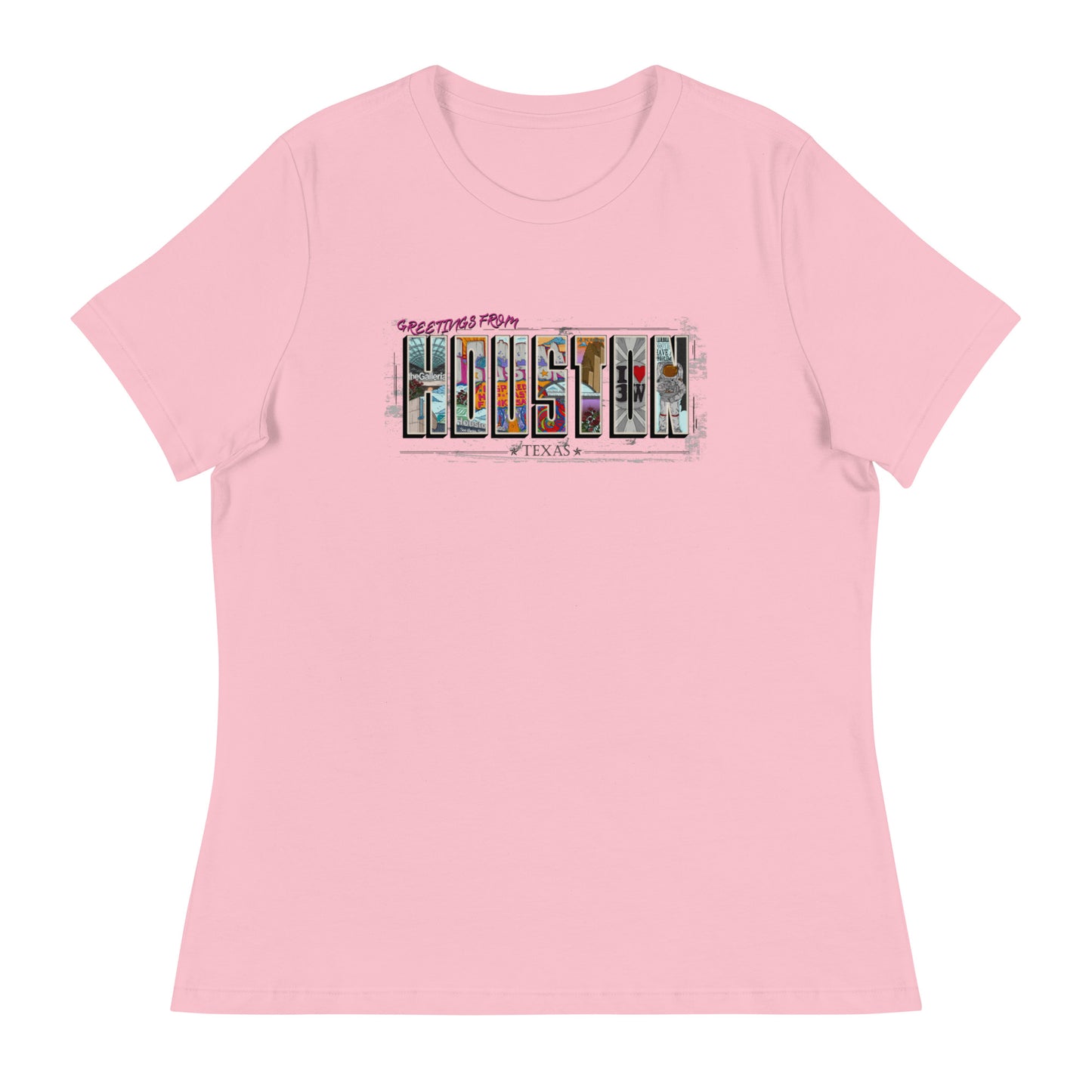 W| Houston Post Card Style T Shirt