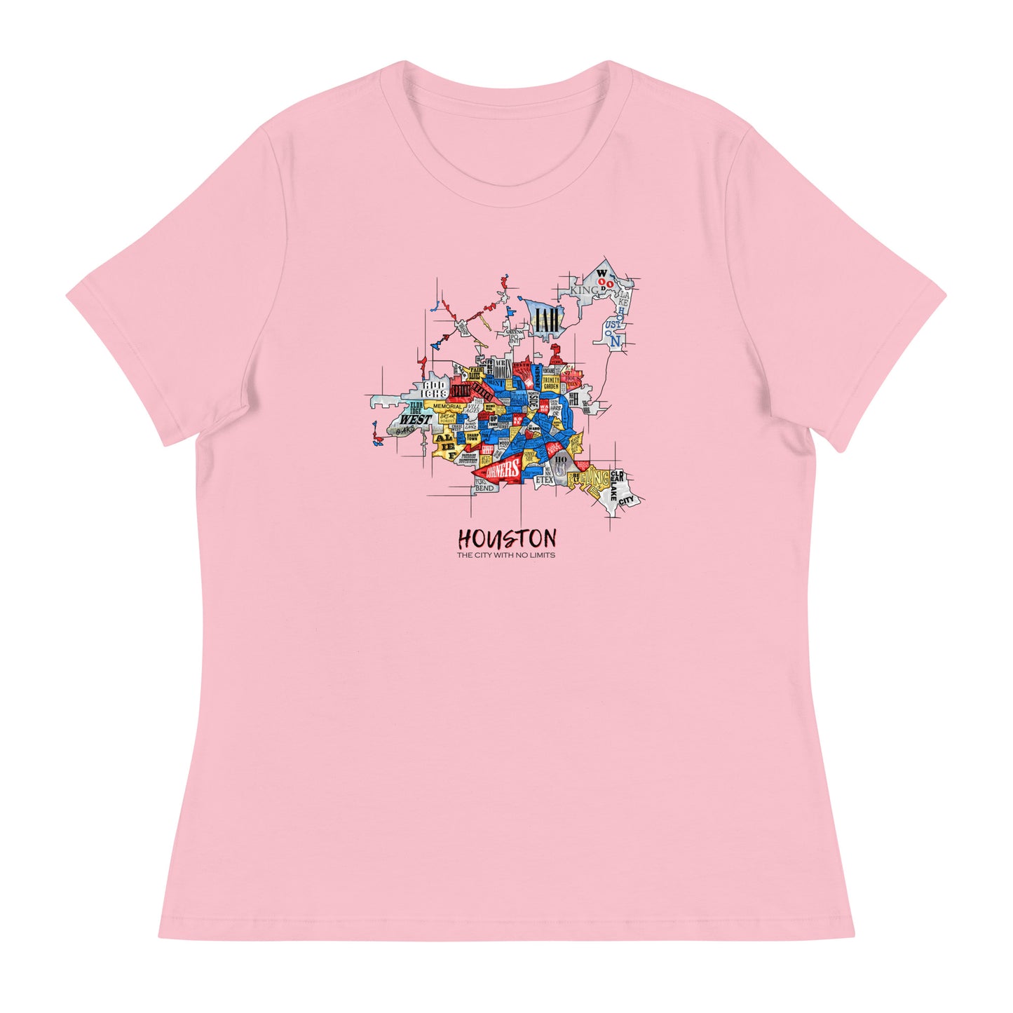 W| Houston Map T Shirt
