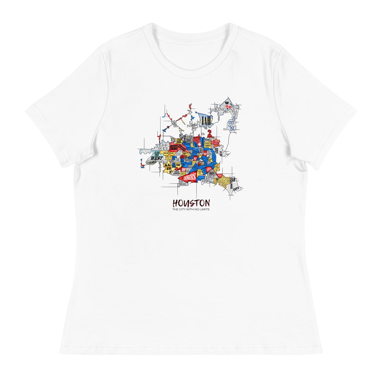 W| Houston Map T Shirt