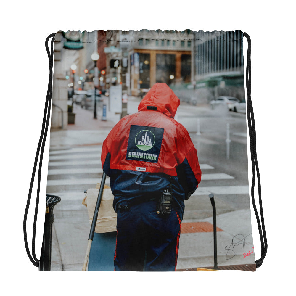 Downtown Baltimore Drawstring bag