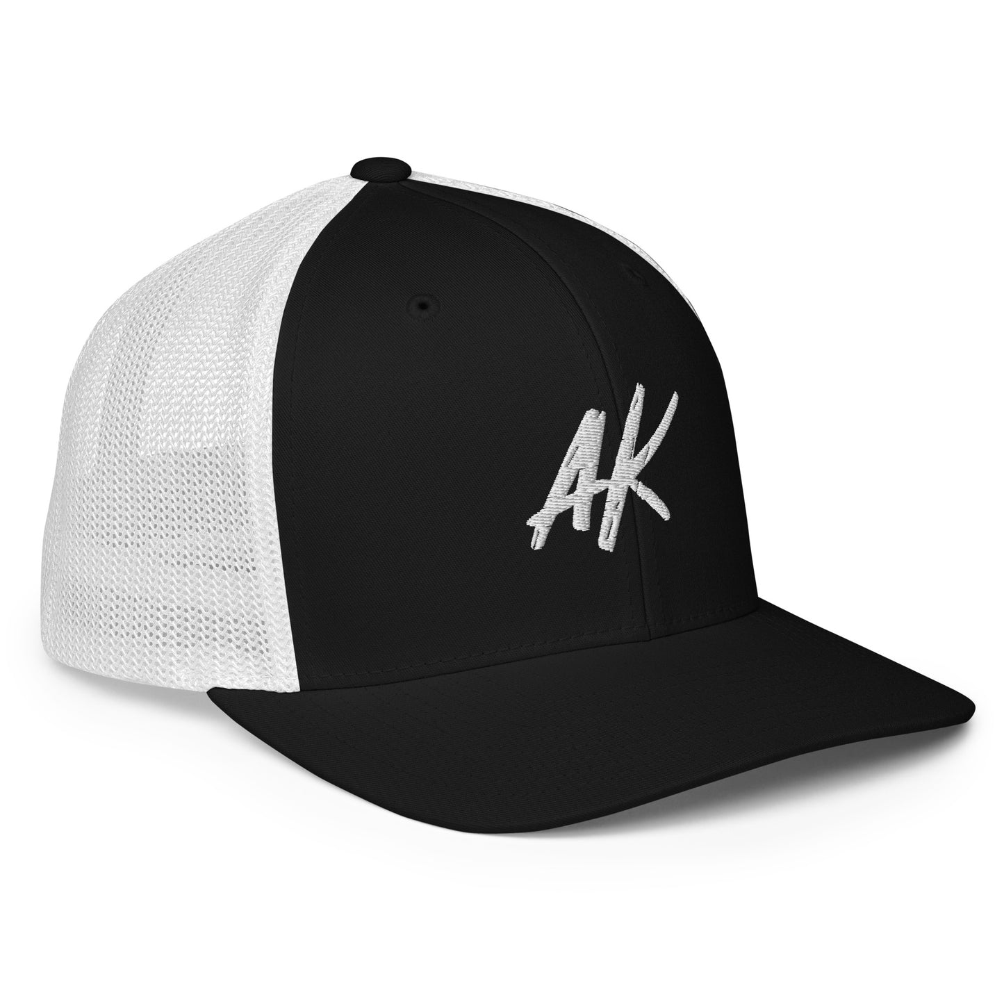 AK Closed-back trucker cap (white)