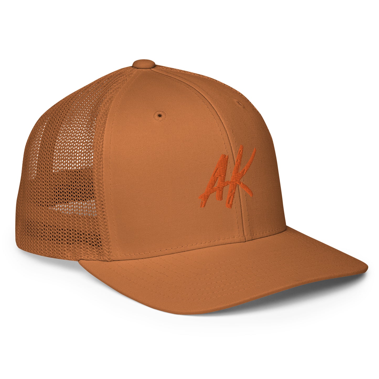 AK Closed-back trucker cap (orange)