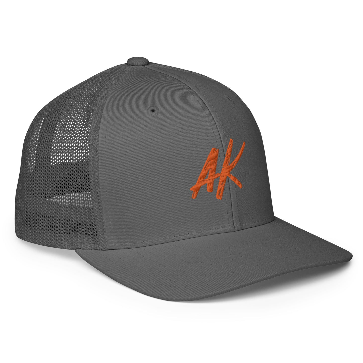 AK Closed-back trucker cap (orange)