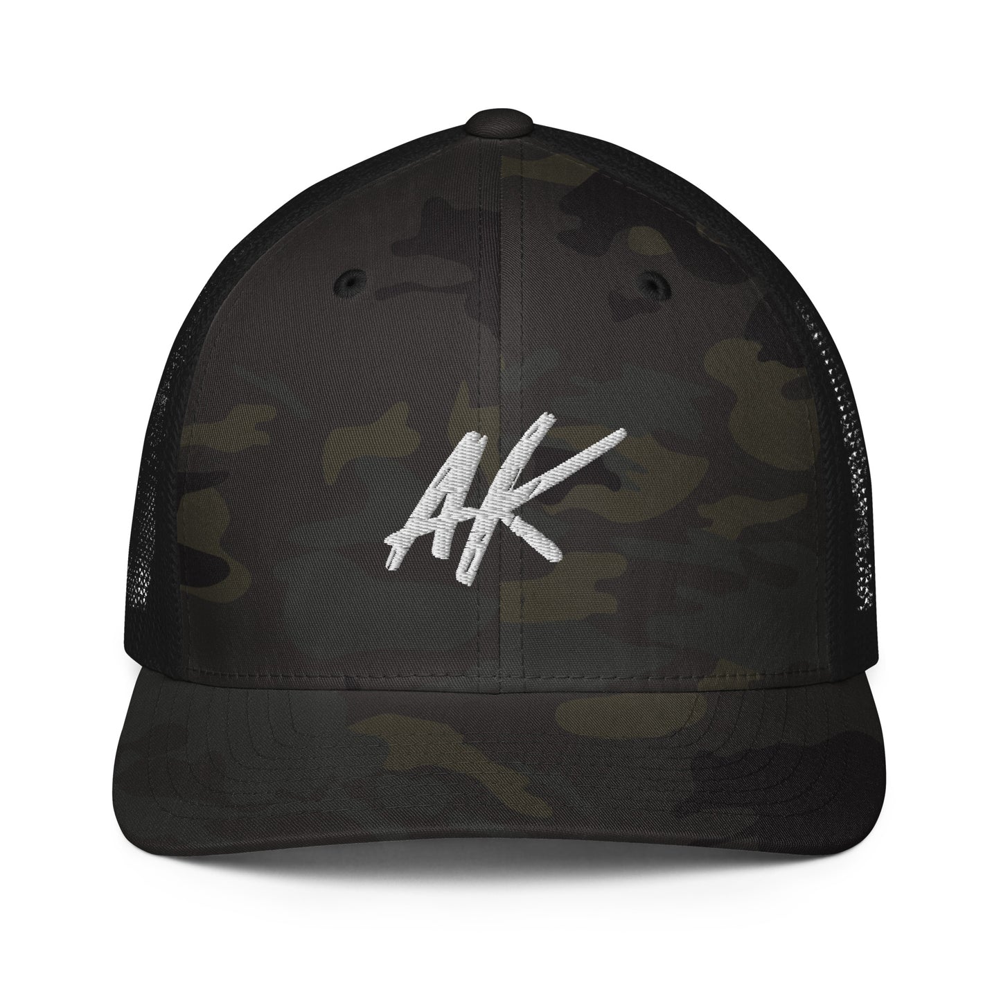 AK Closed-back trucker cap (white)