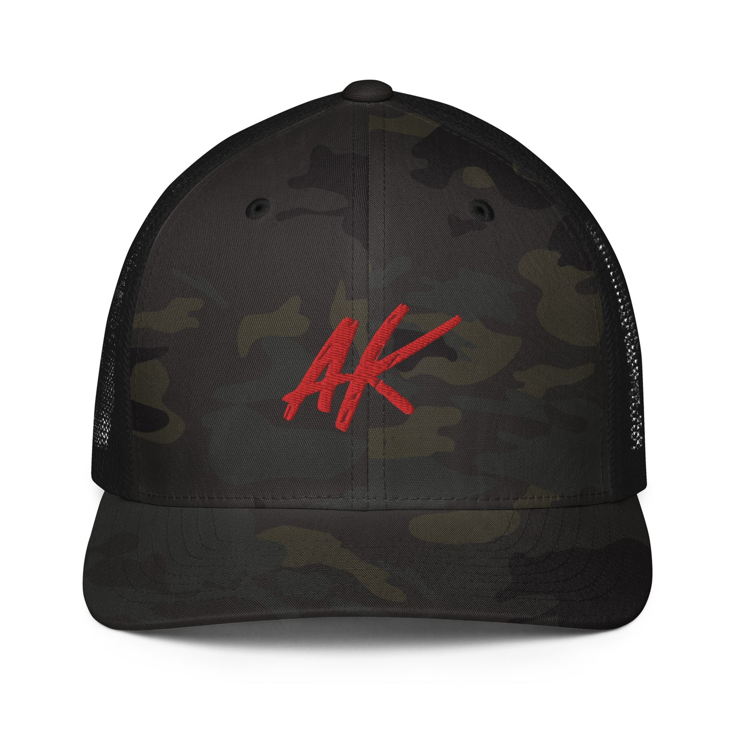 AK Closed-back trucker cap (red)