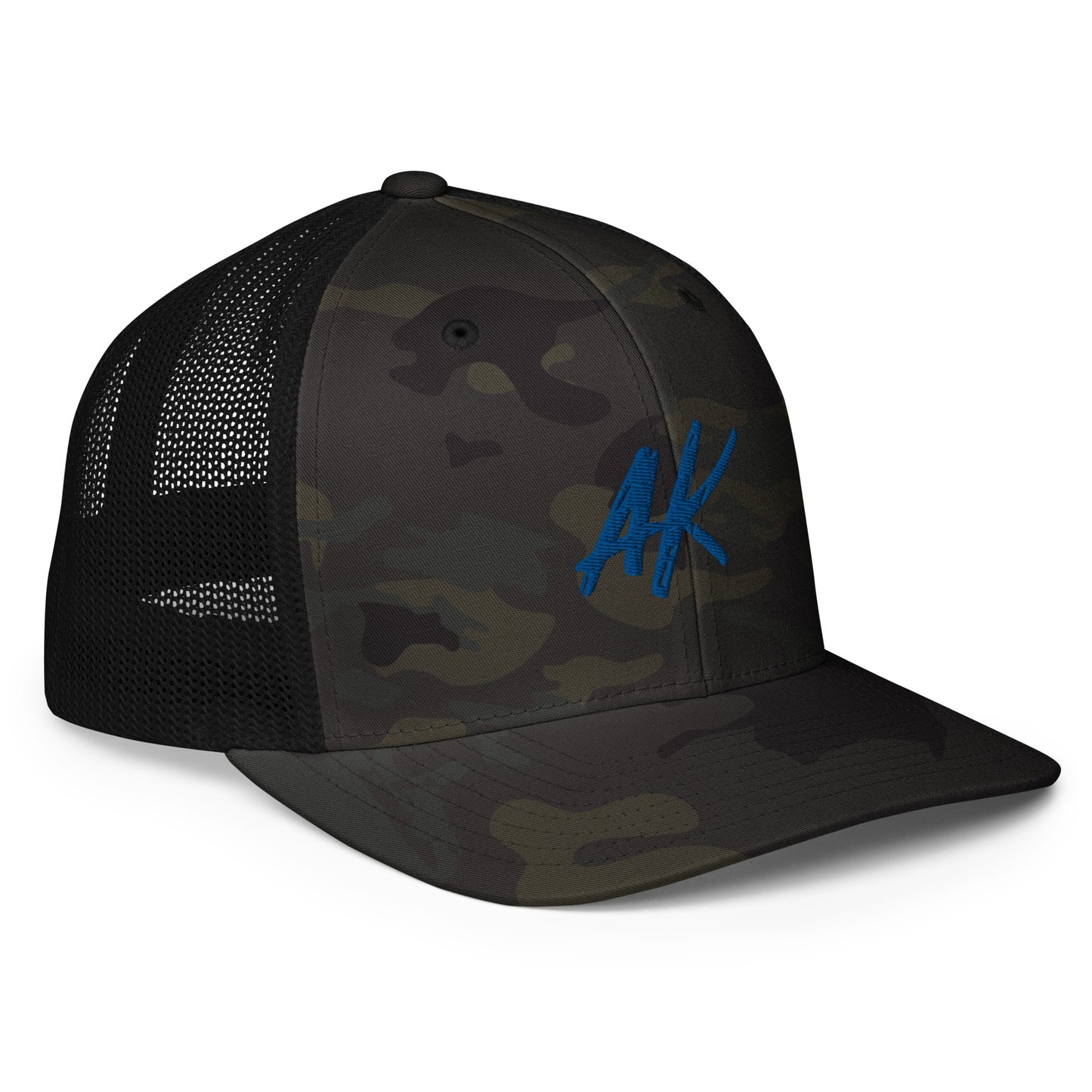 AK Closed-back trucker cap (blue)