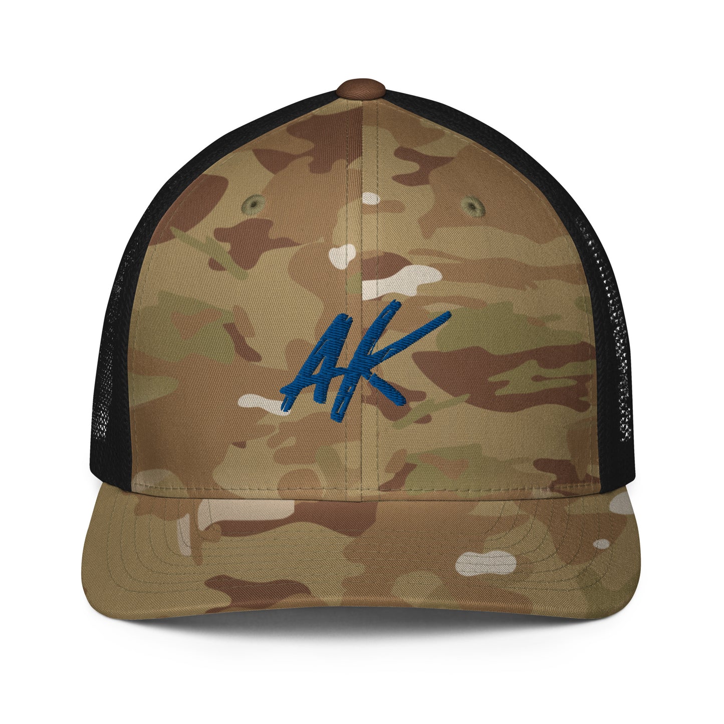 AK Closed-back trucker cap (blue)