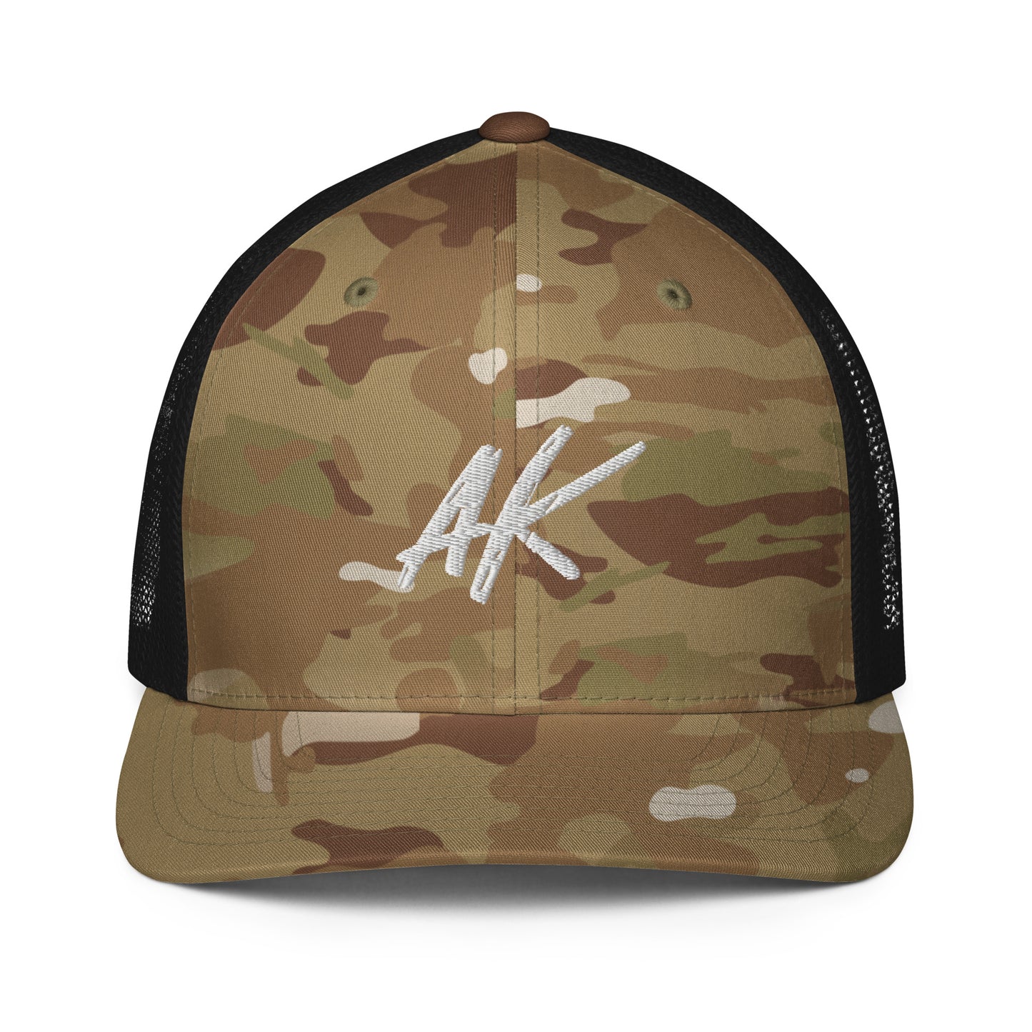 AK Closed-back trucker cap (white)