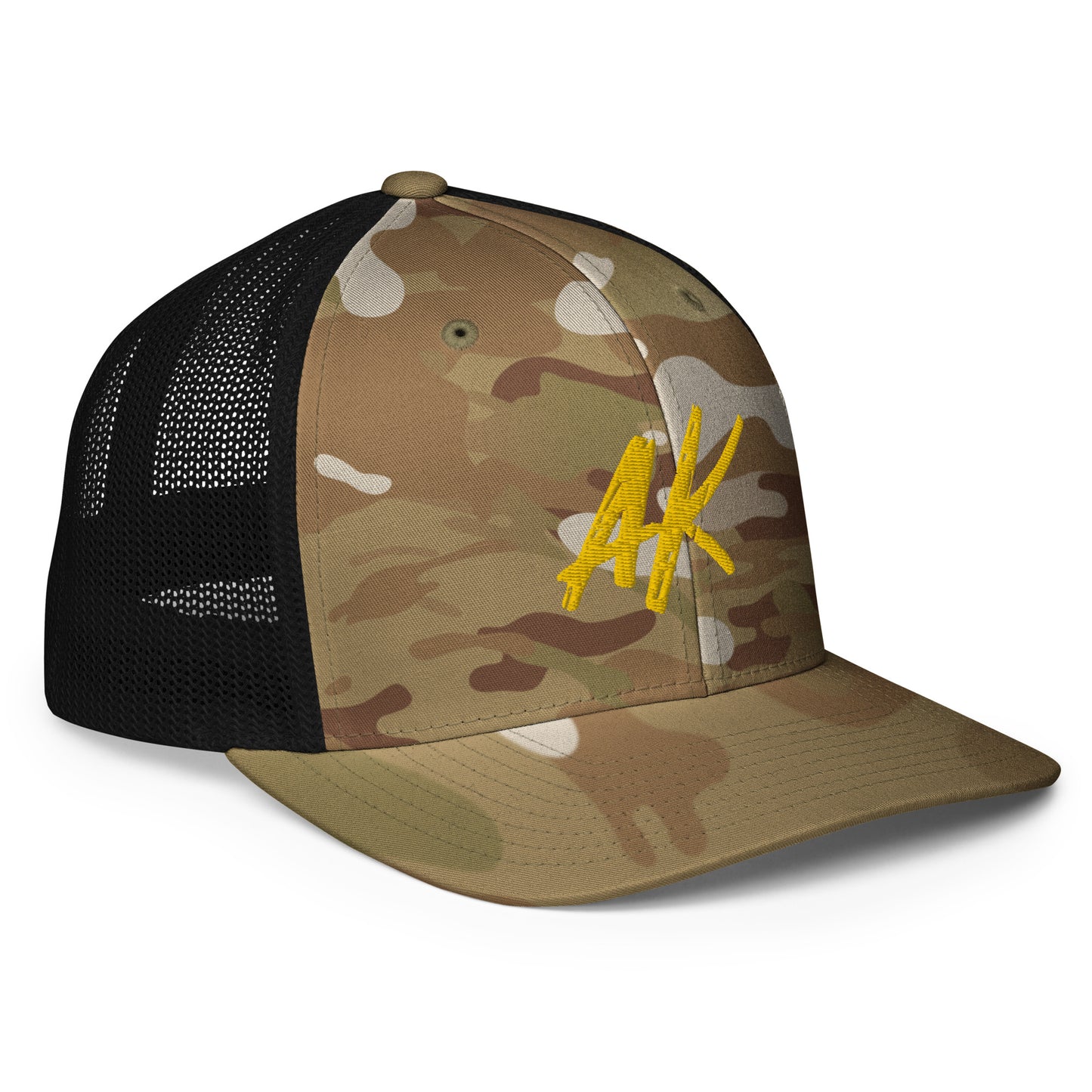 AK Closed-Back Trucker Cap (gold)
