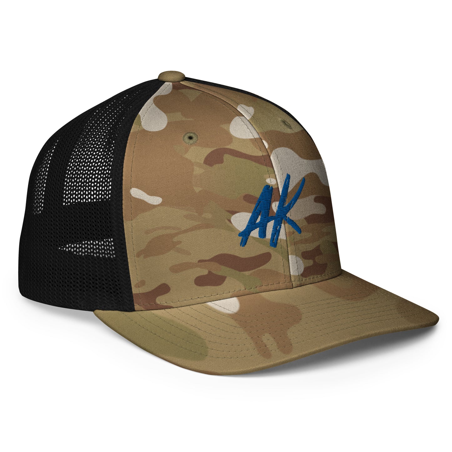 AK Closed-back trucker cap (blue)