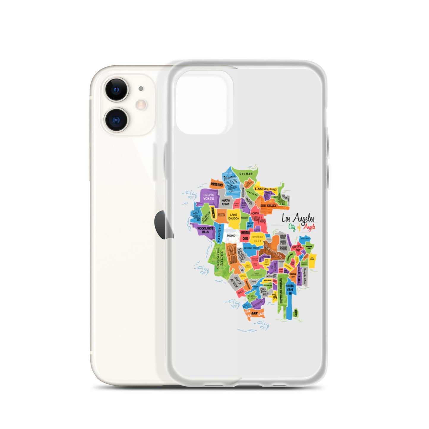 Los Angeles Map iPhone Case