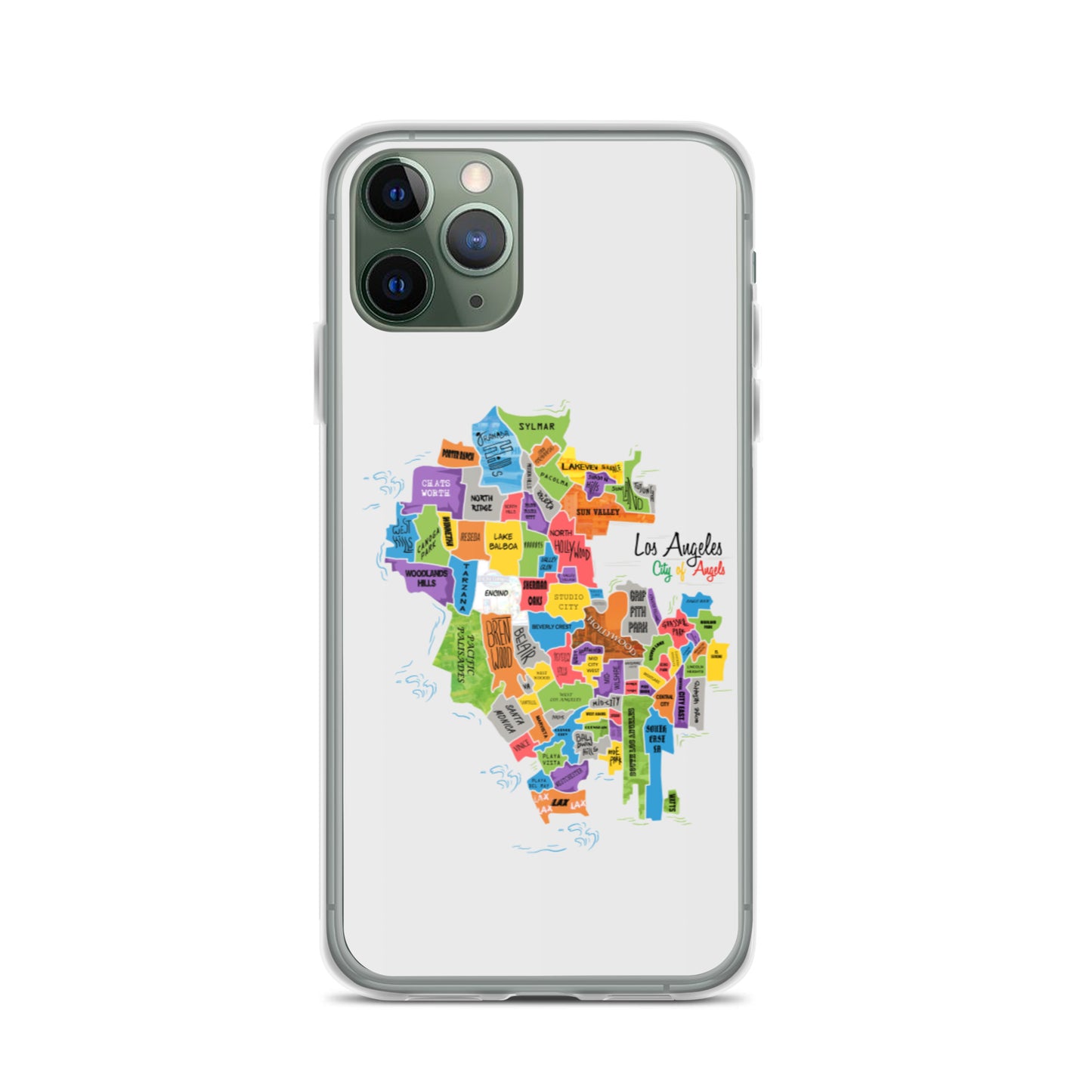 Los Angeles Map iPhone Case