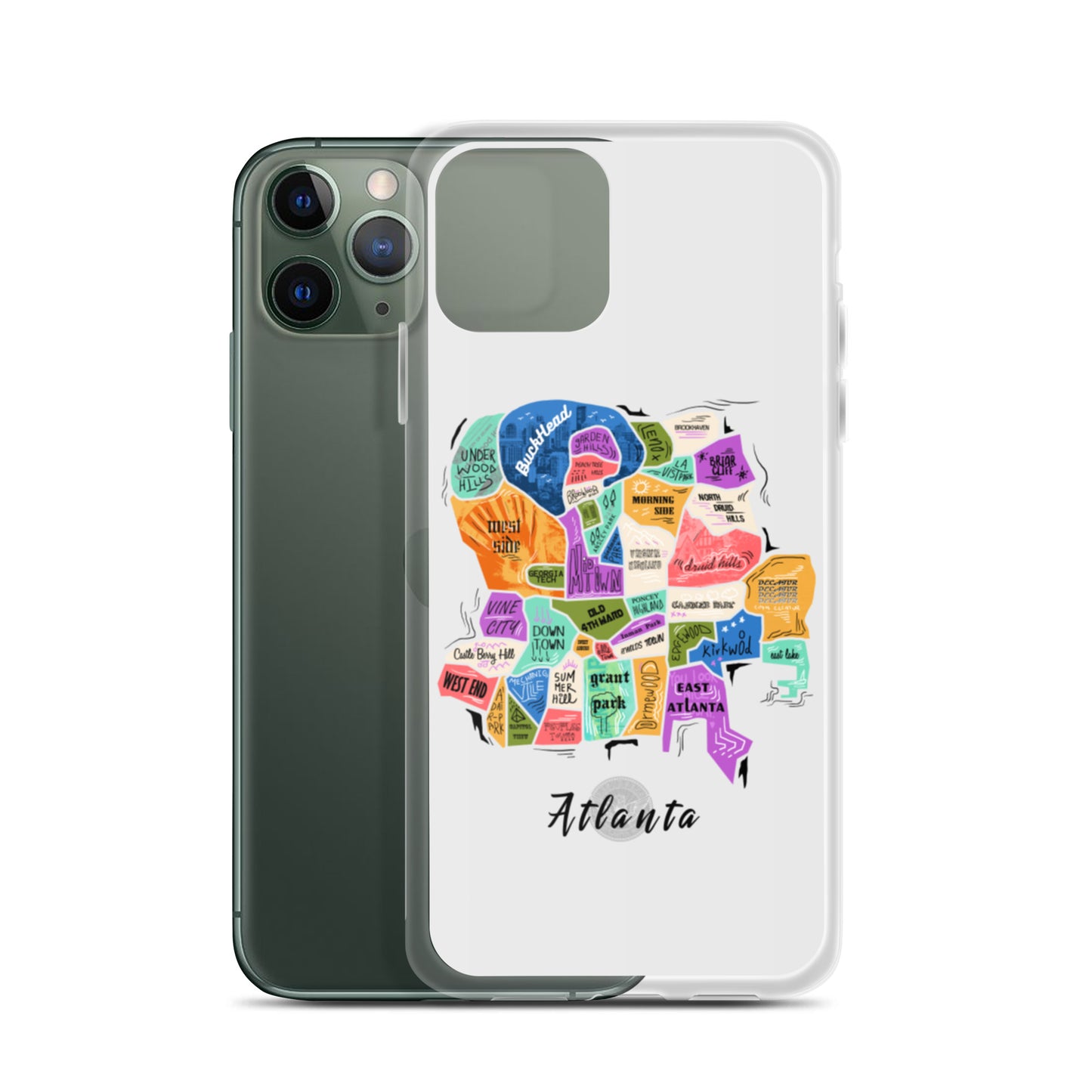 ATL map iPhone Case
