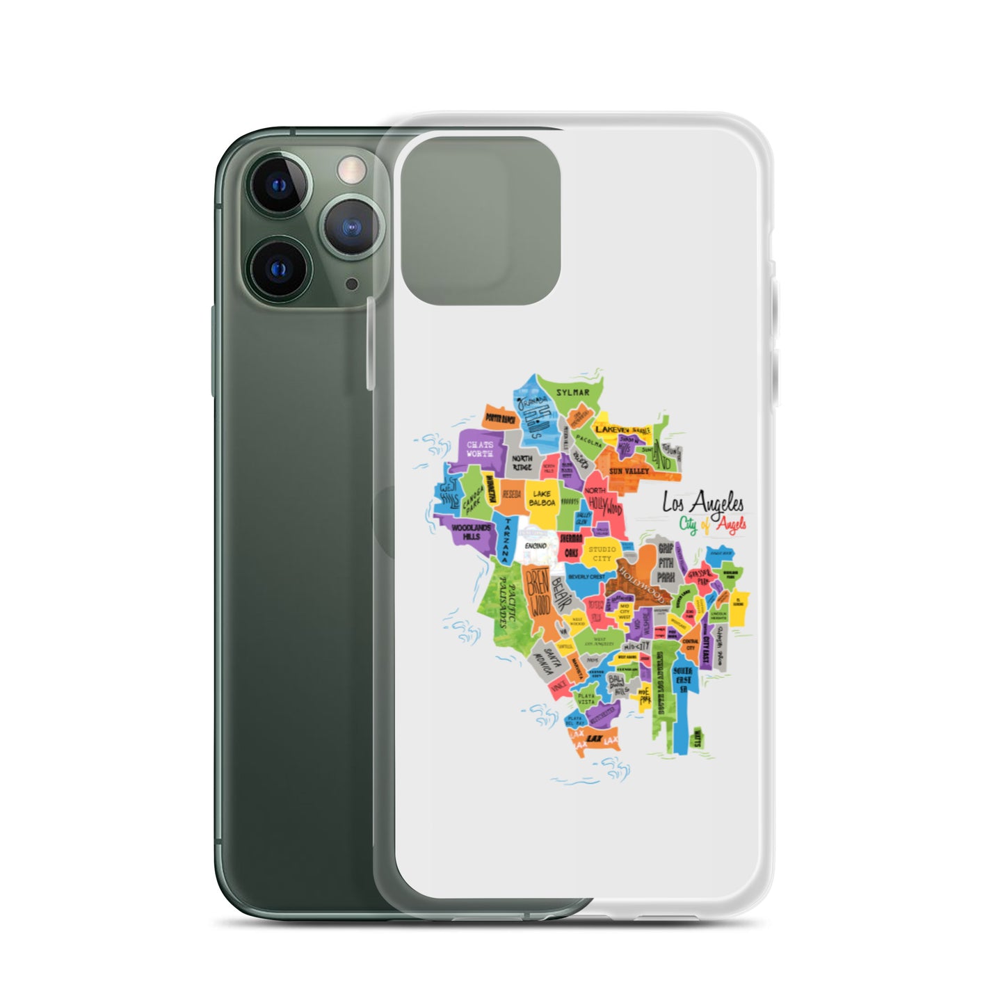 Los Angeles Map iPhone Case