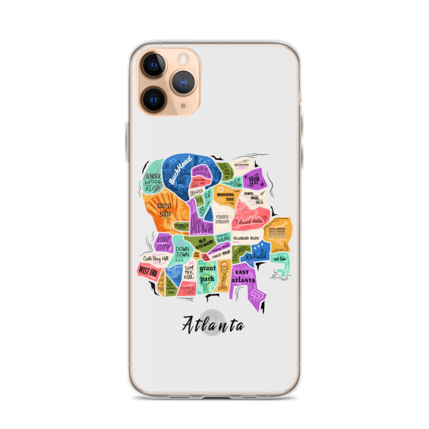 ATL map iPhone Case