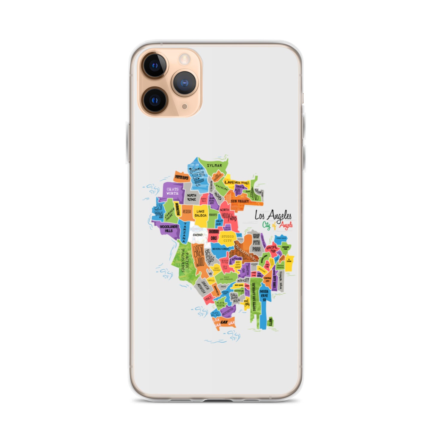 Los Angeles Map iPhone Case
