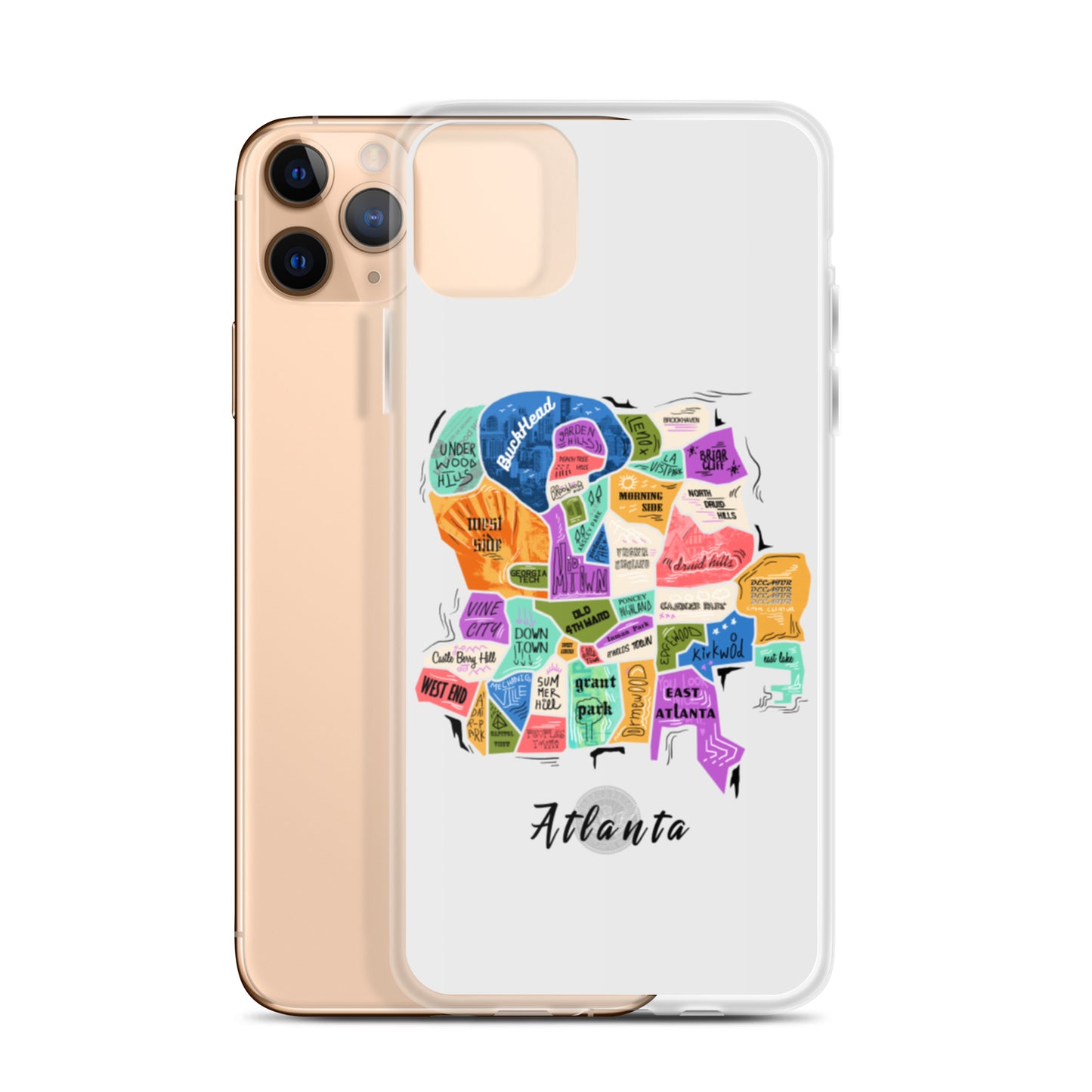 ATL map iPhone Case