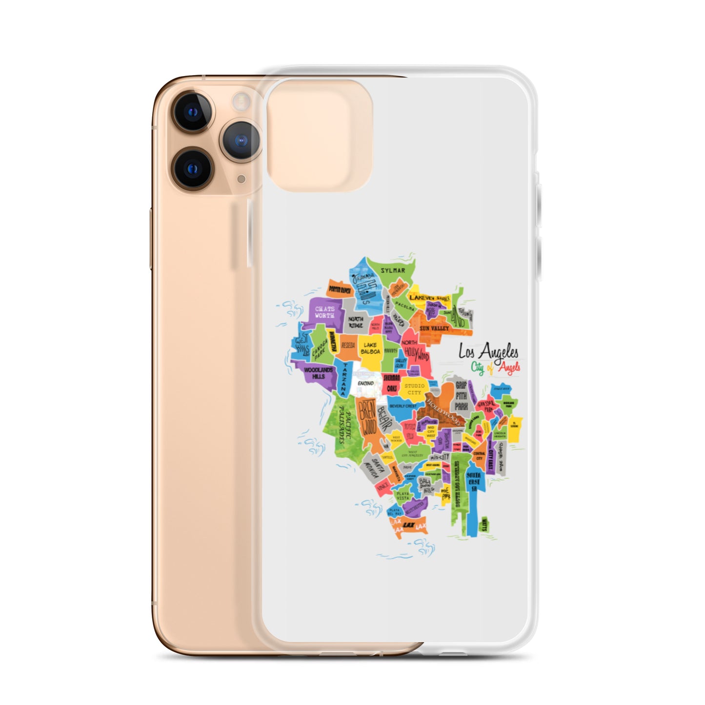 Los Angeles Map iPhone Case