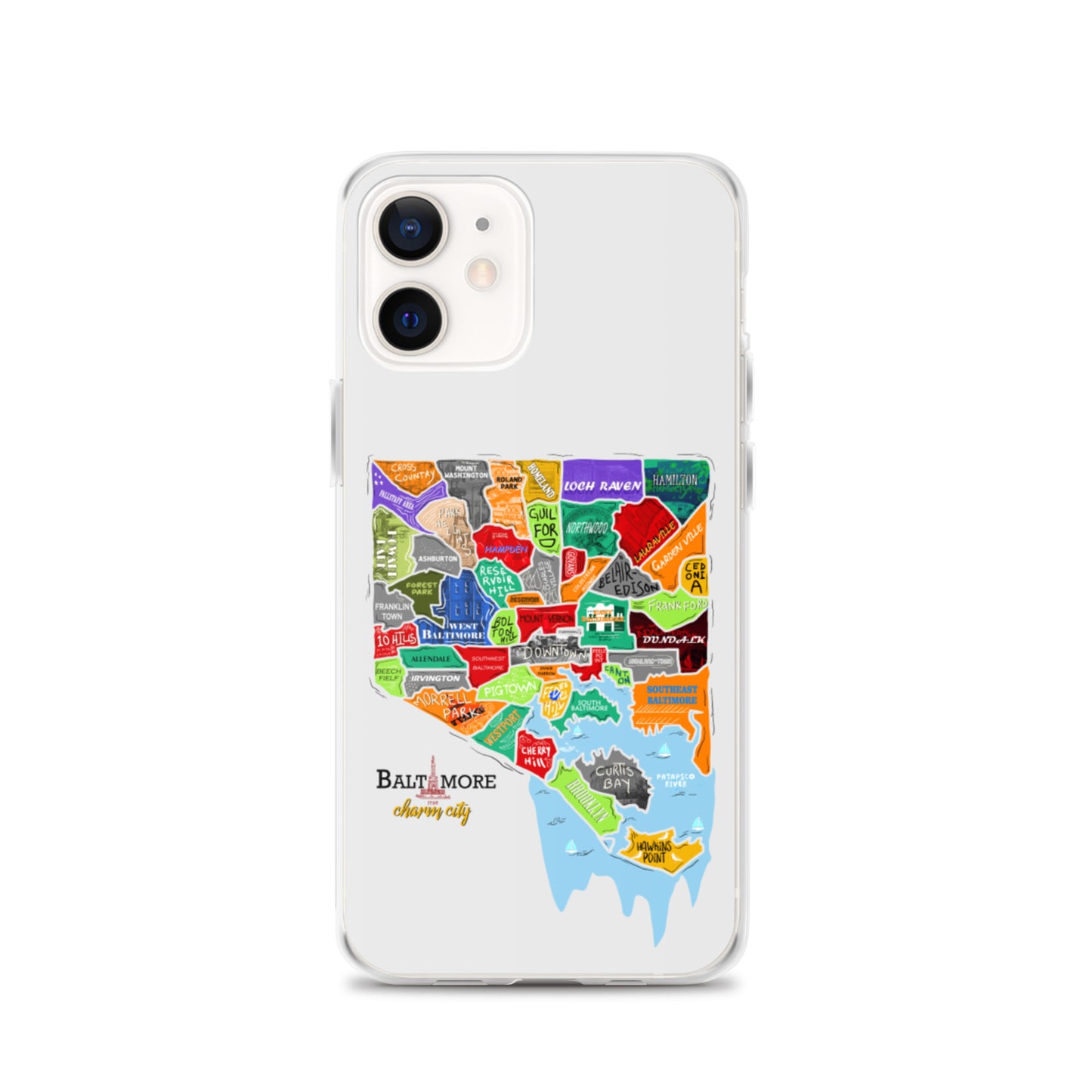 Baltimore map iPhone Case