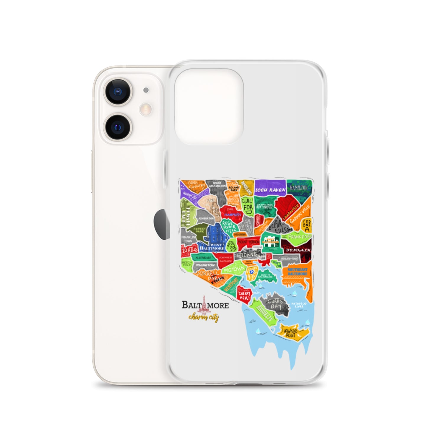 Baltimore map iPhone Case
