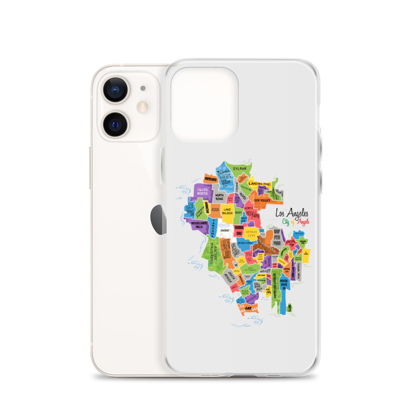 Los Angeles Map iPhone Case