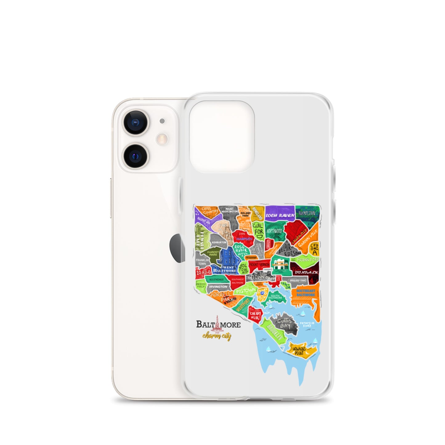 Baltimore map iPhone Case