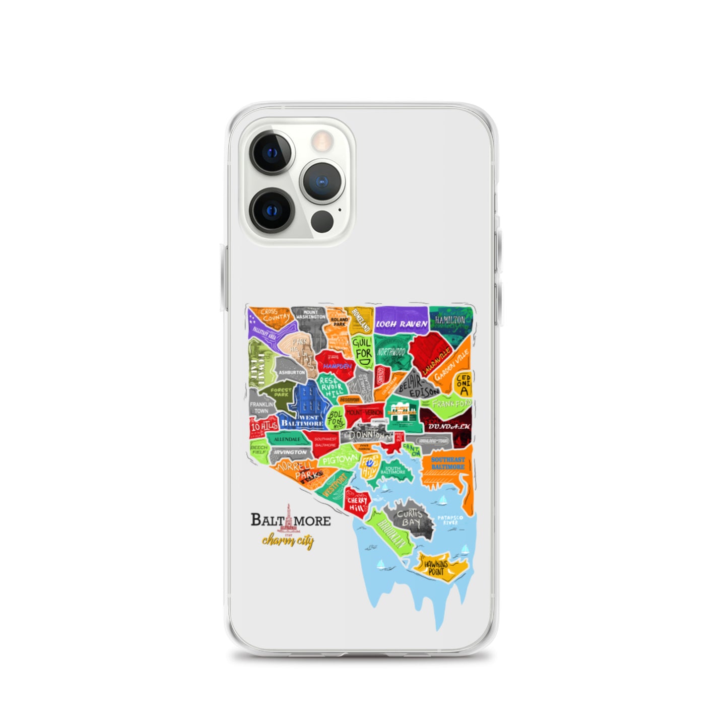 Baltimore map iPhone Case
