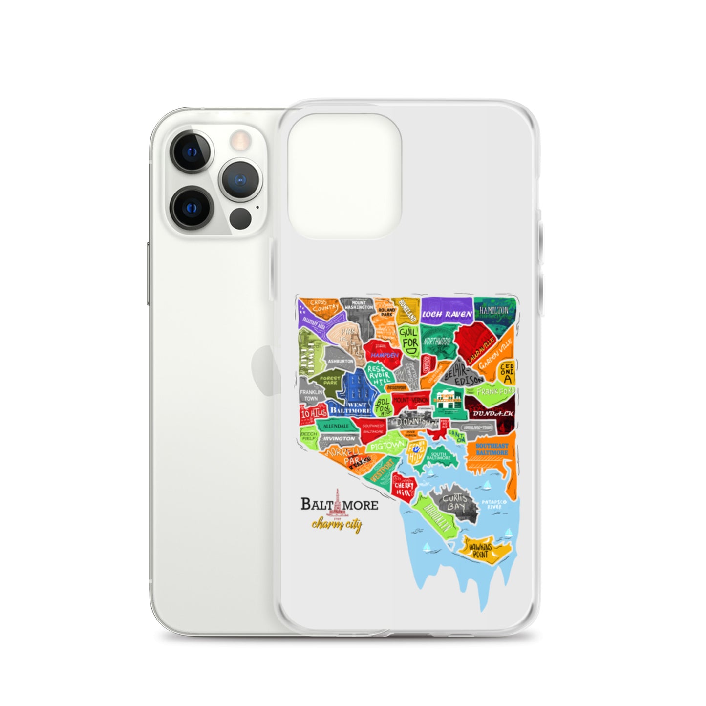 Baltimore map iPhone Case