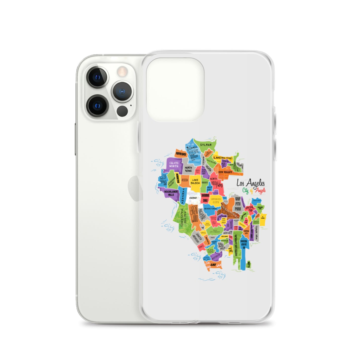 Los Angeles Map iPhone Case