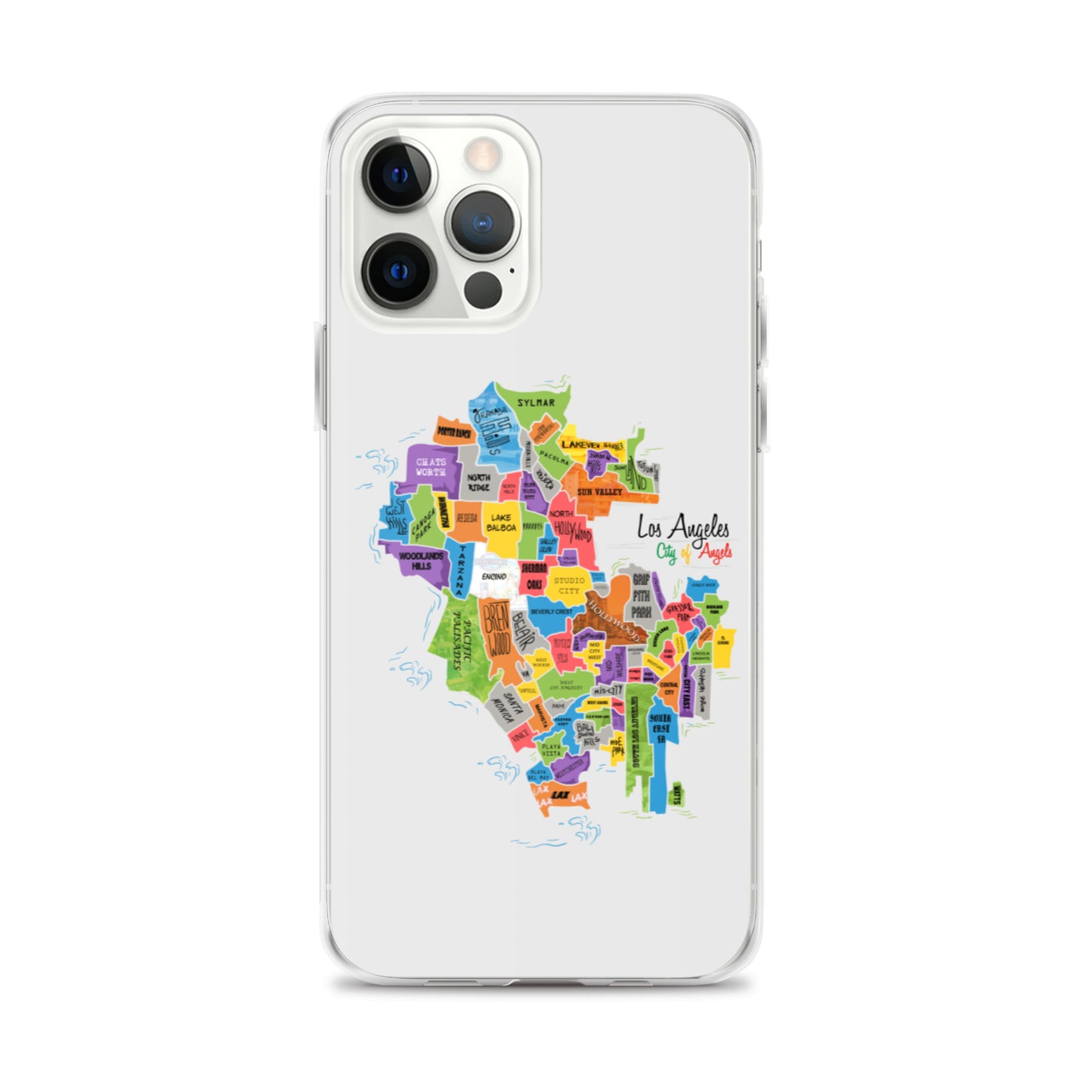 Los Angeles Map iPhone Case