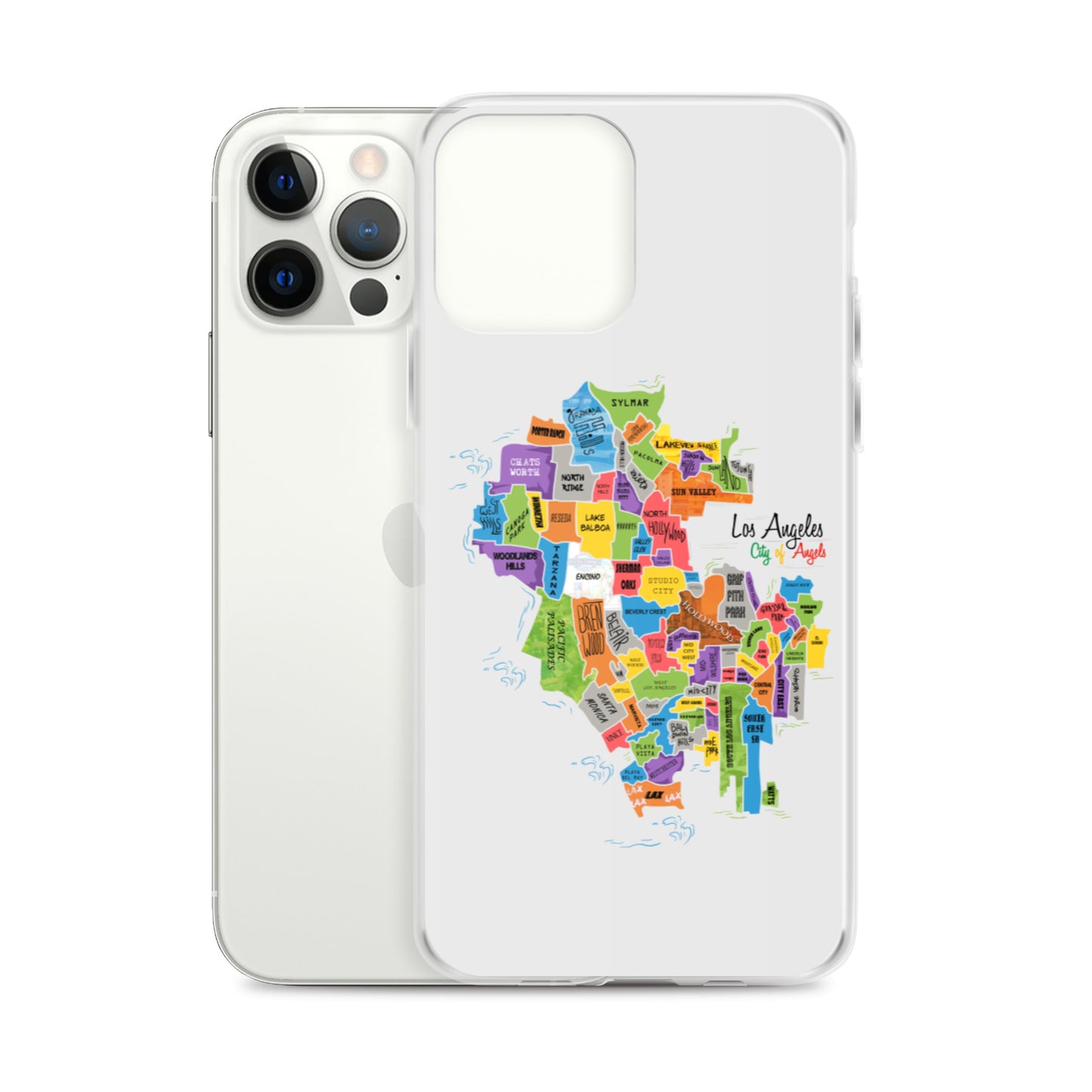 Los Angeles Map iPhone Case