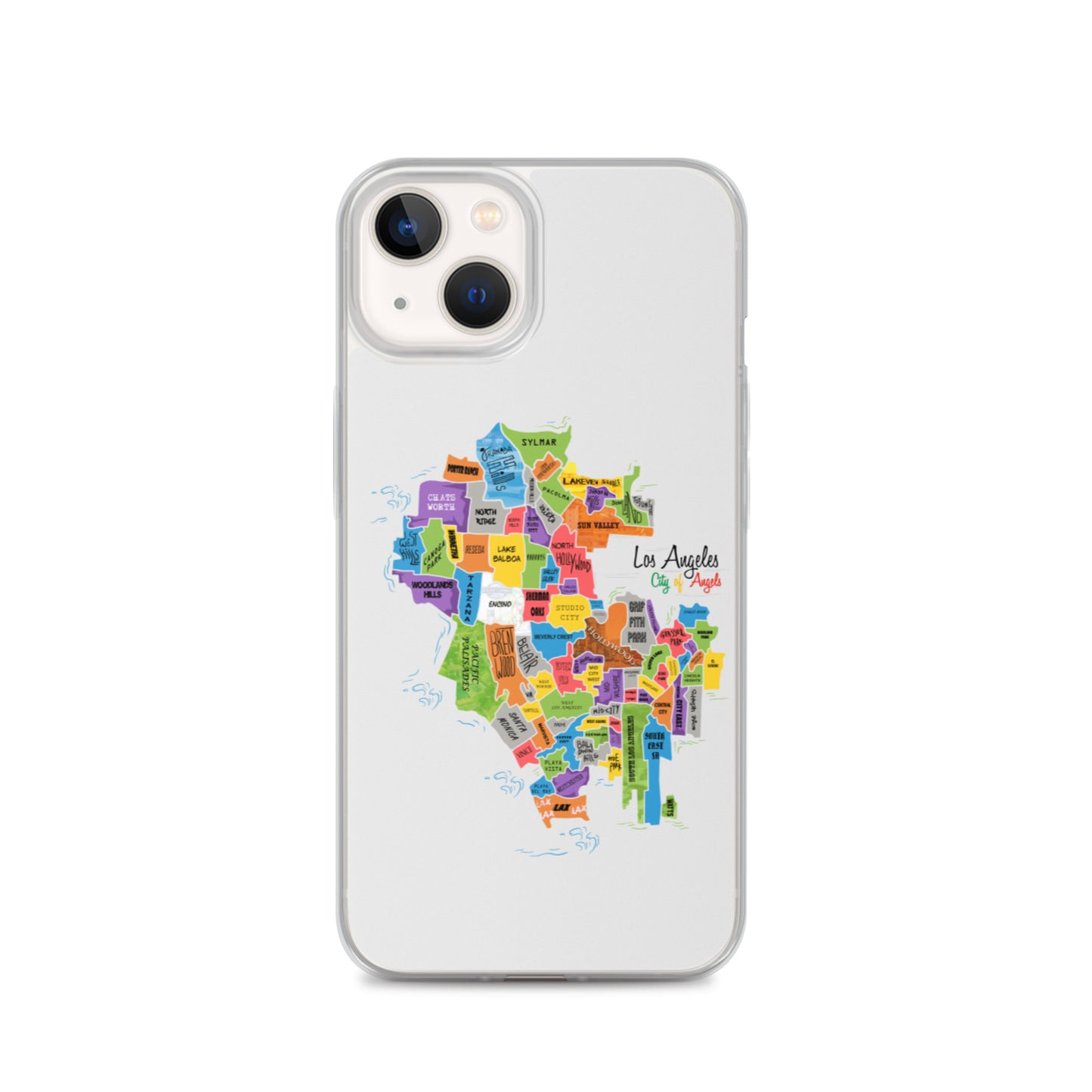 Los Angeles Map iPhone Case