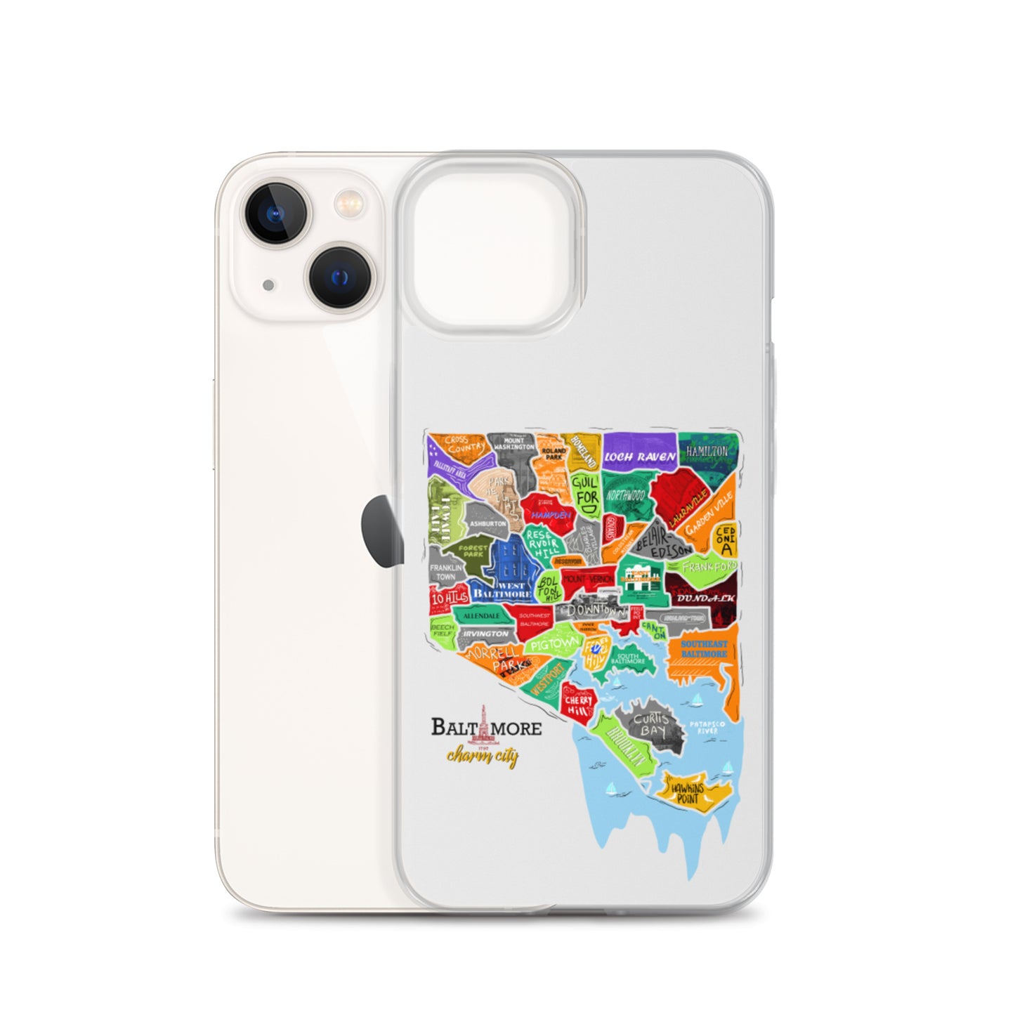 Baltimore map iPhone Case