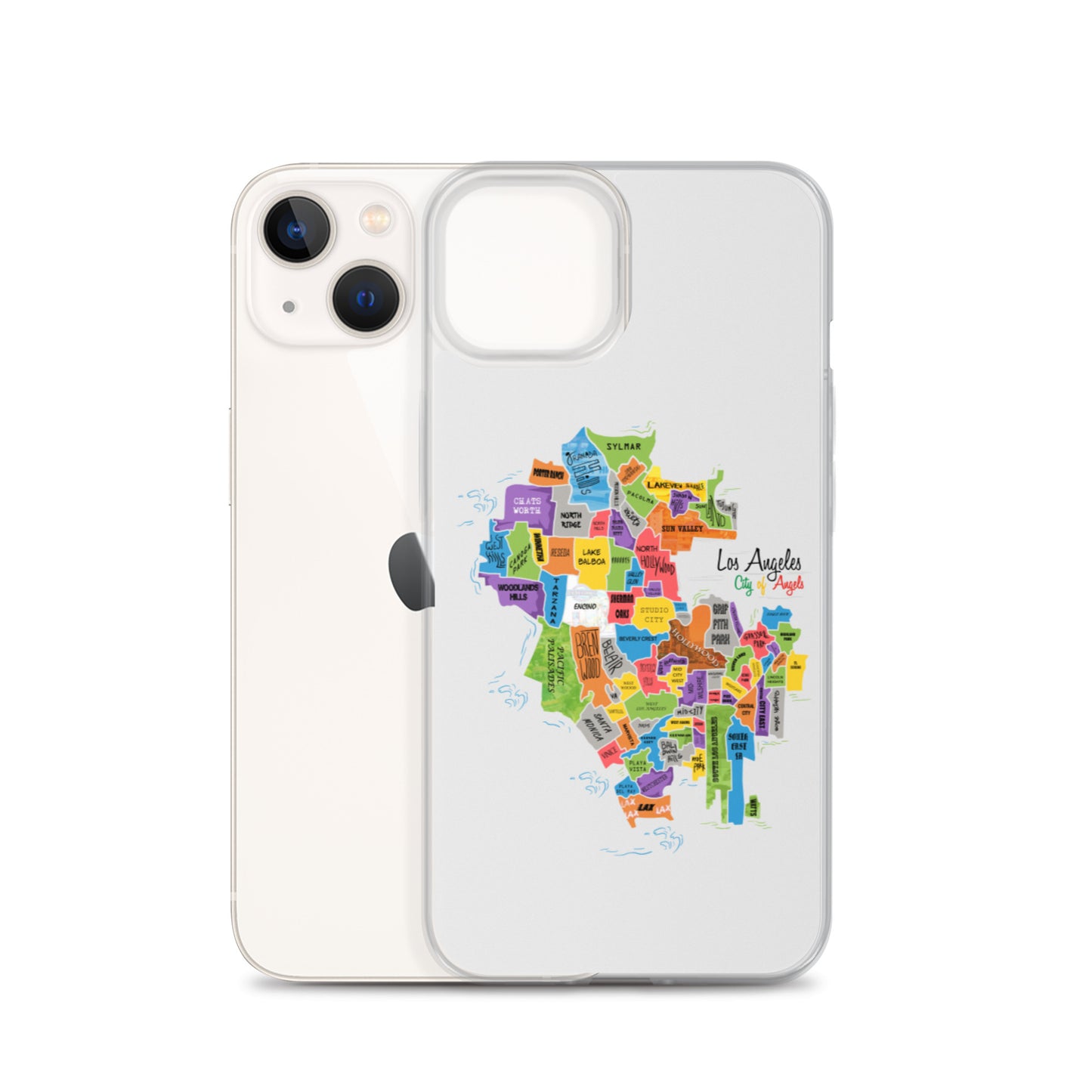 Los Angeles Map iPhone Case