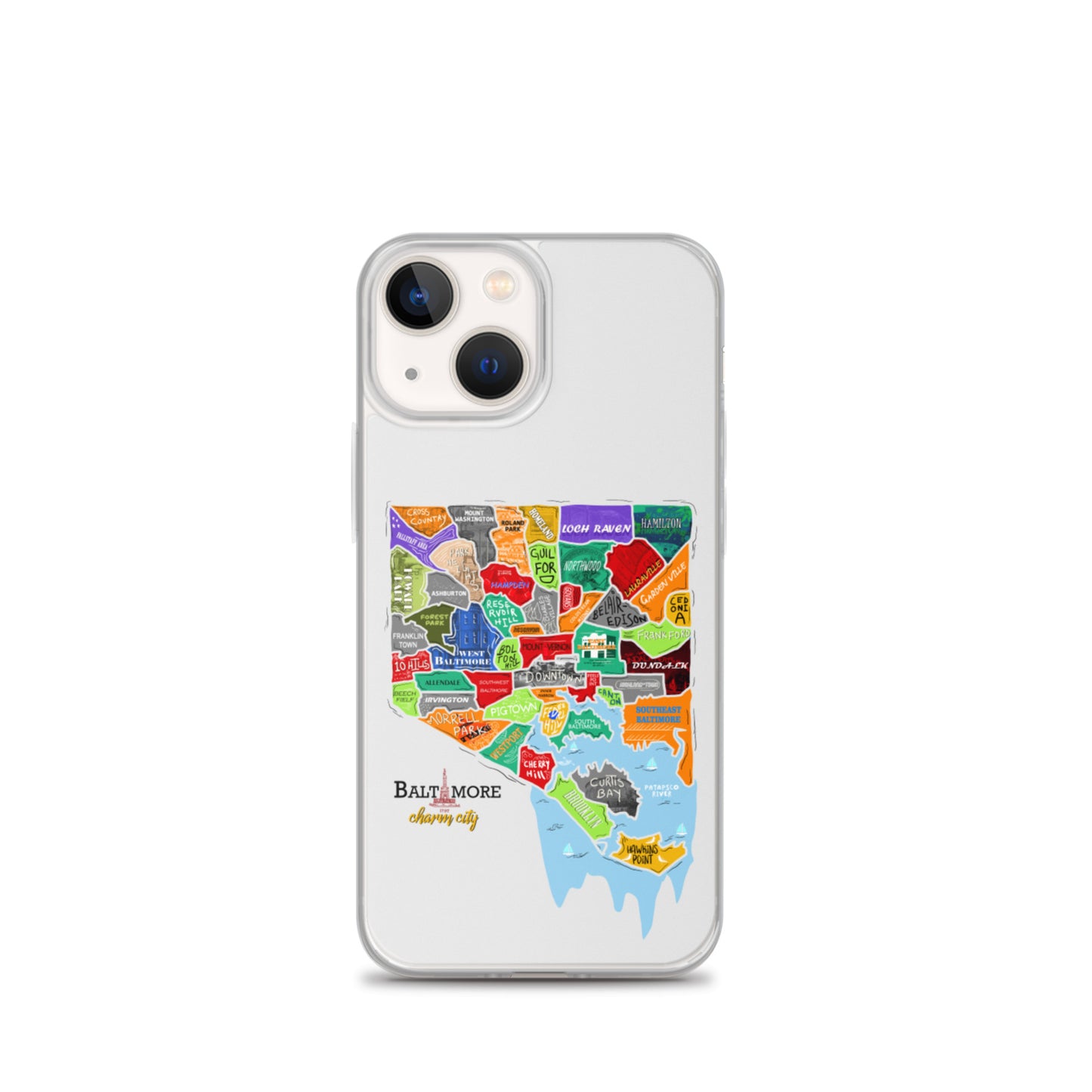 Baltimore map iPhone Case