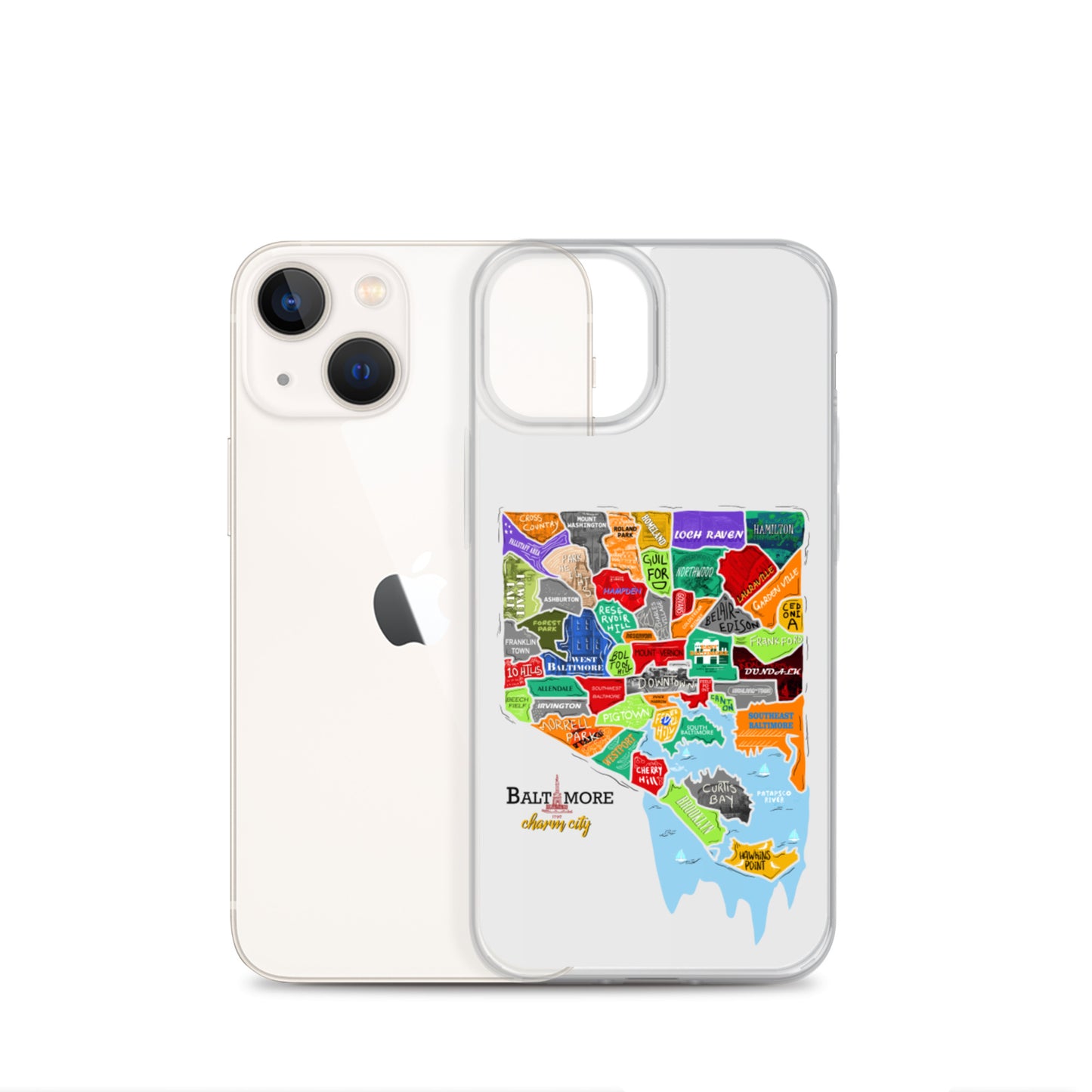 Baltimore map iPhone Case