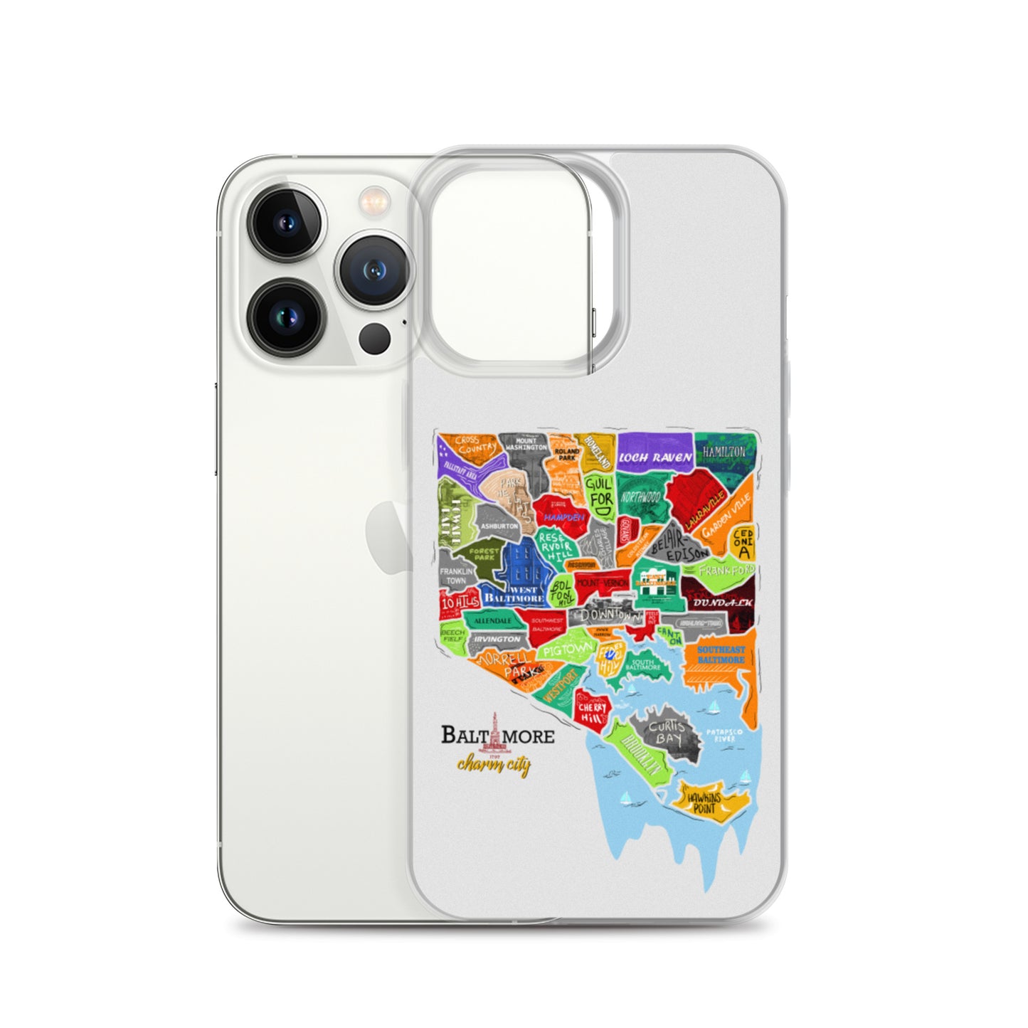 Baltimore map iPhone Case