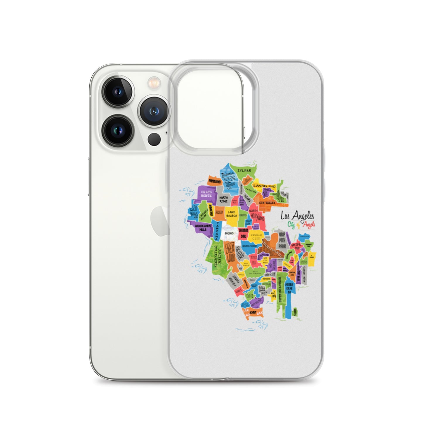 Los Angeles Map iPhone Case