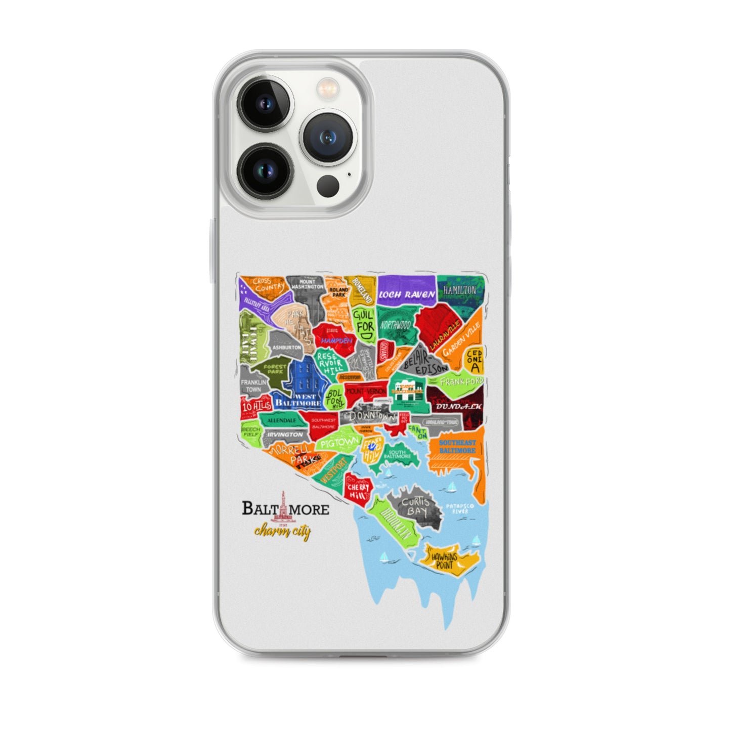 Baltimore map iPhone Case